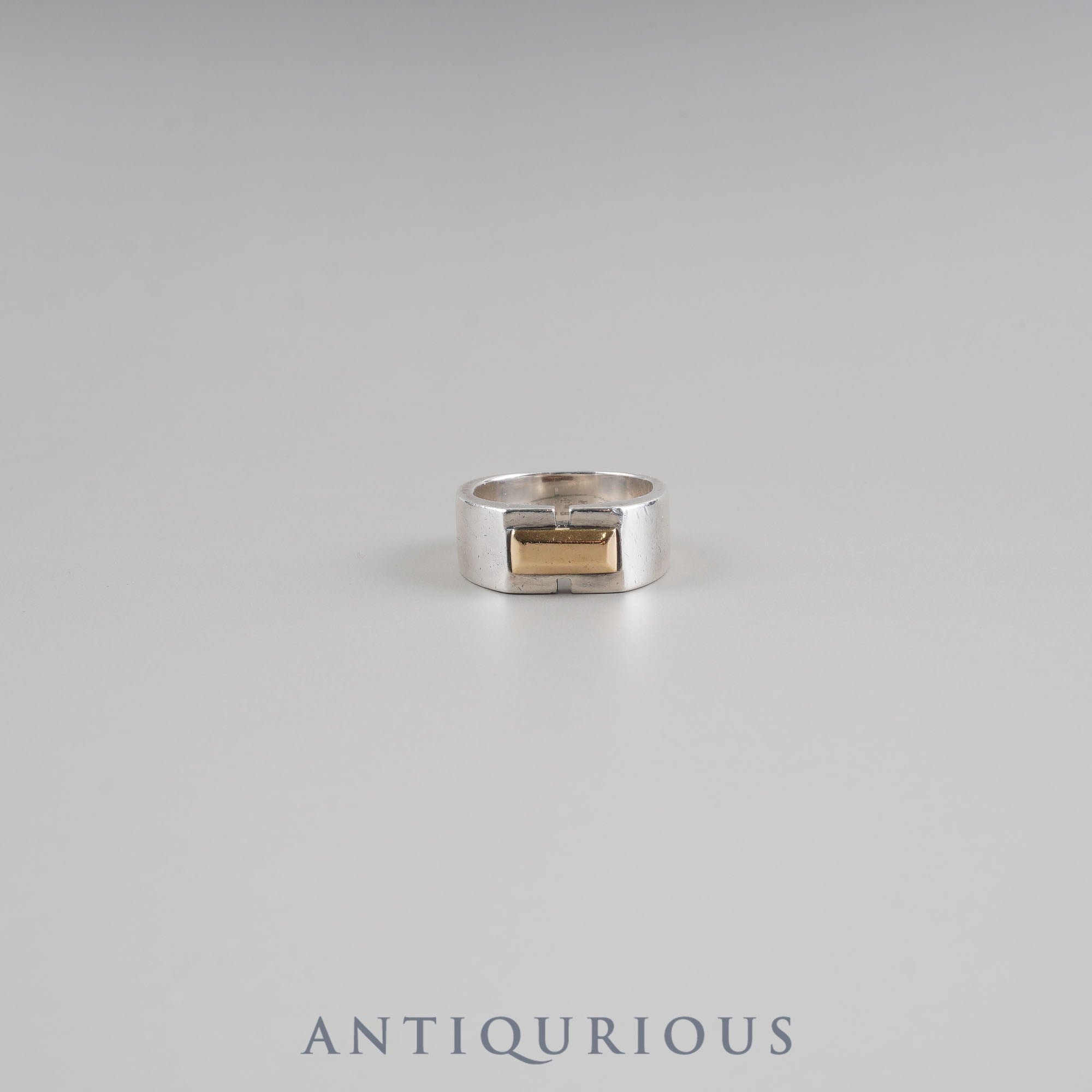Hermes Ring Vintage Bucket SV925/YG #52