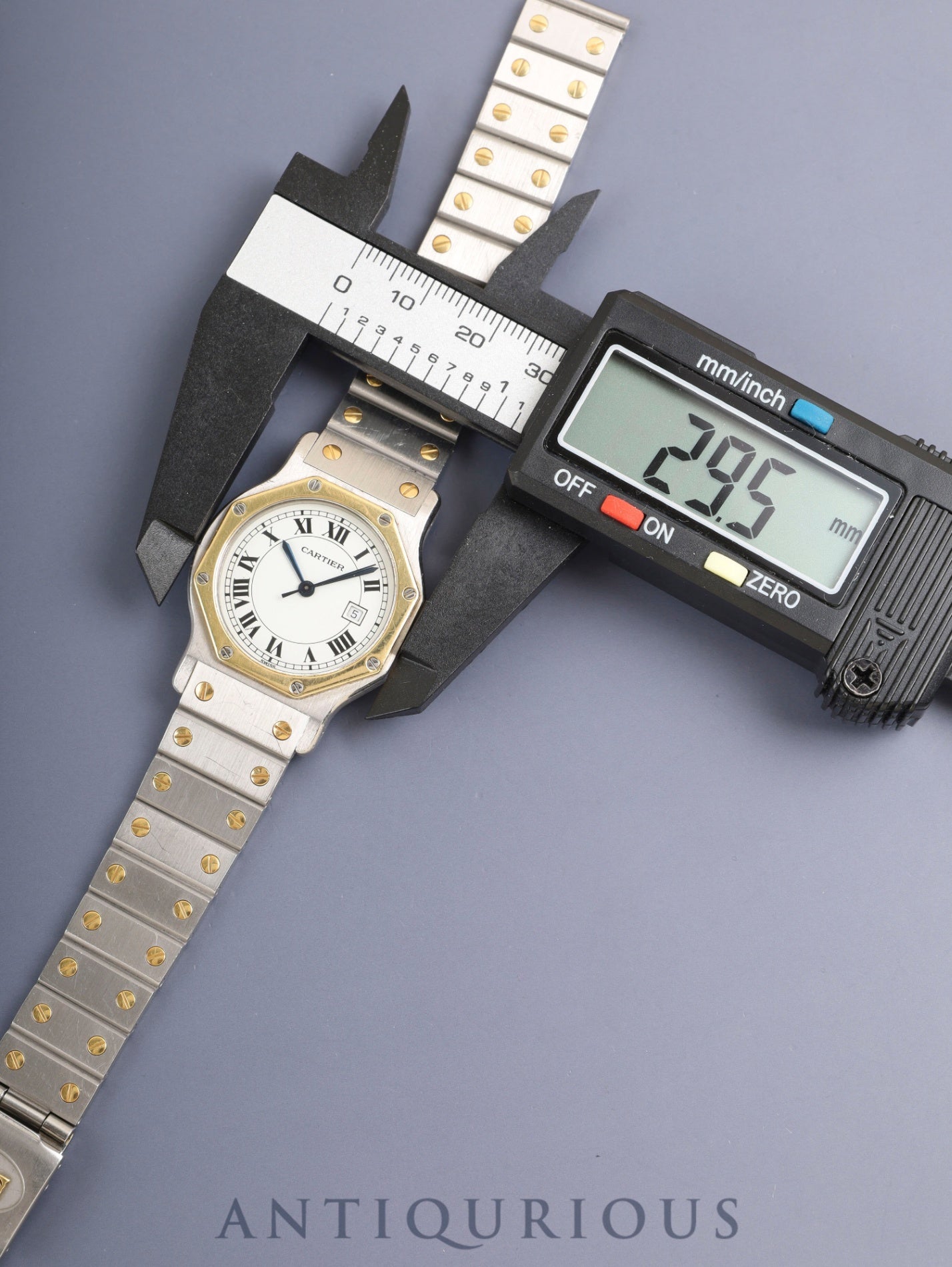 カルティエ サントス オクタゴン LM 2966 自動巻き Cal.ETA2671 SS/YG SS/YG ホワイトローマン文字盤(SWISS表記)オーバーホール済み