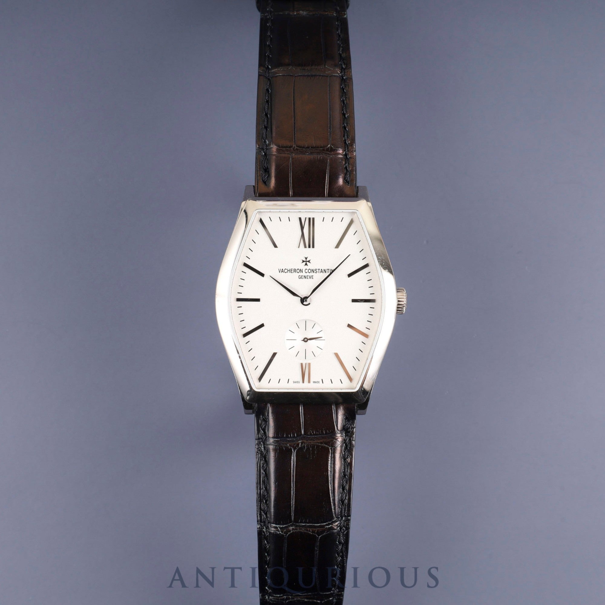 ヴァシュロン・コンスタンタン マルタ X82G7753 82230/000G-9962 手巻き Cal.4400/1 18K/WG 純正革ベルト 純正尾錠(Au750)ホワイト文字盤 保証書(2022年) 箱 冊子 USB タグ オーバーホール済み