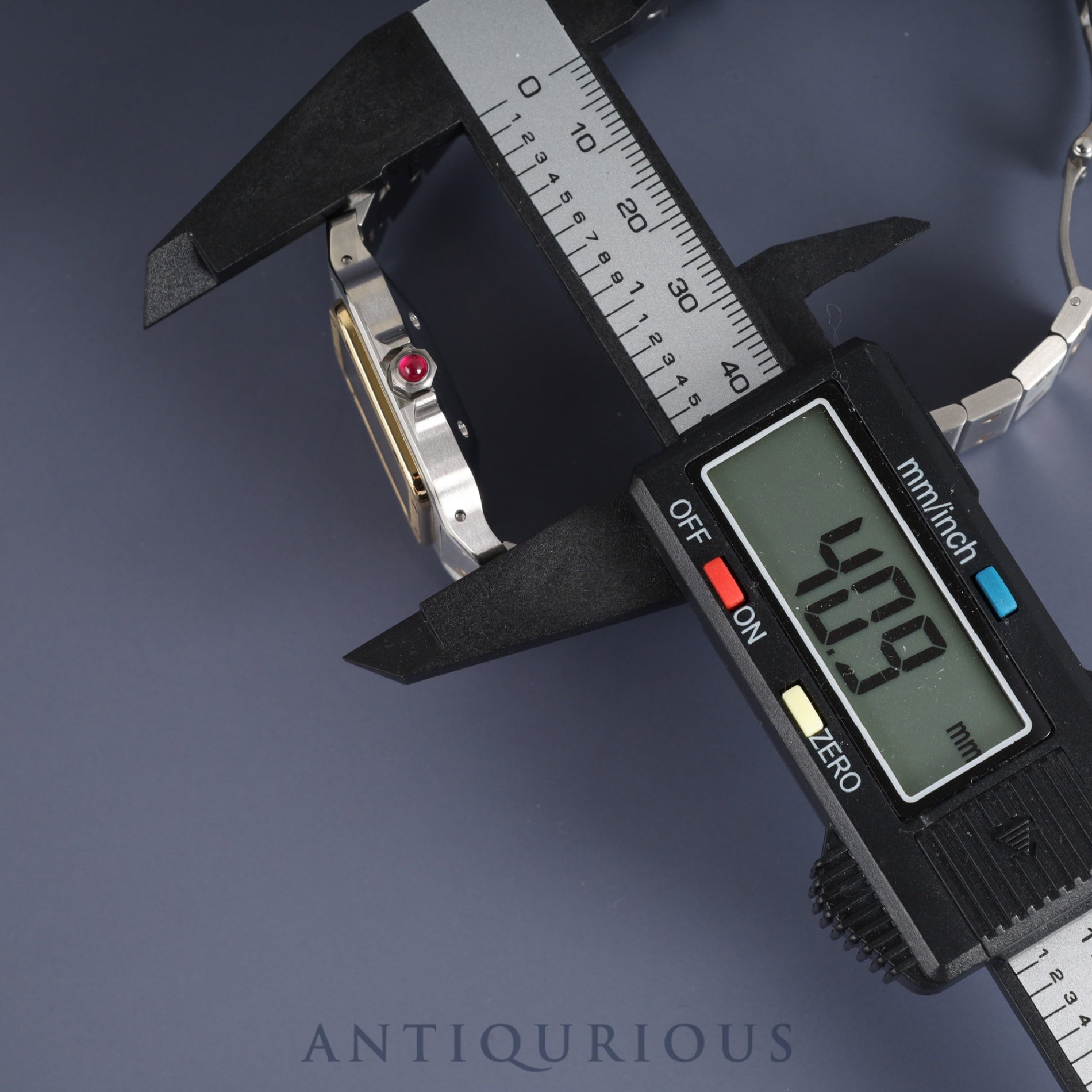 Cartier Santos Galbee LM AC23.80gr OR 0.750 4.05gr Automatic SS/YG SS/YG Garnet dial Bordeaux dial Complete service (full maintenance) completed at Cartier boutique