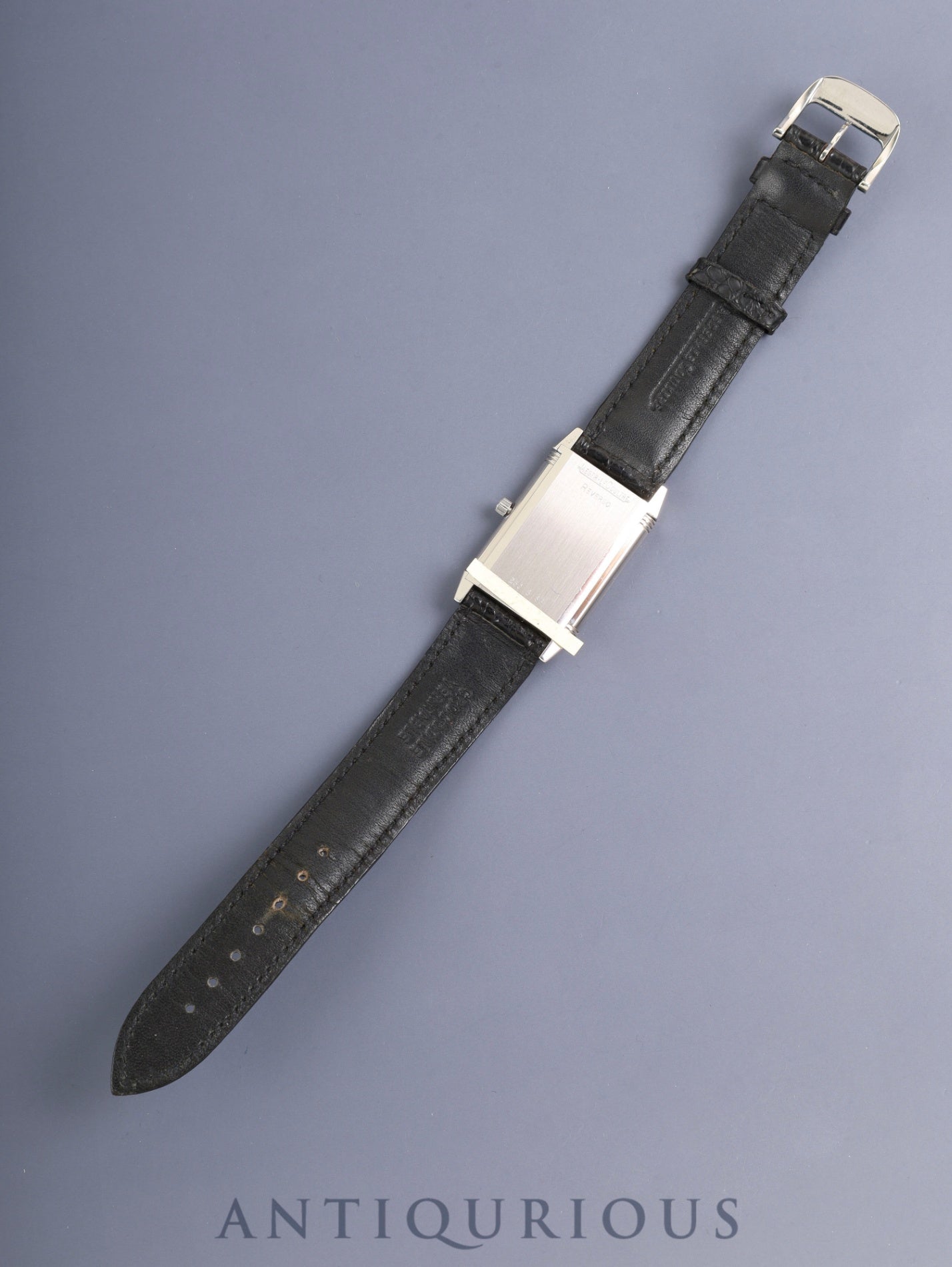 ジャガー・ルクルト レベルソ クラシック 250.8.86 手巻き Cal.846/1 SS 純正革ベルト 純正バックル(SS)シルバーアラビア文字盤(SWISS MADE表記 / ケース裏彫りあり) 箱 冊子 保証書(1994年)オーバーホール済み