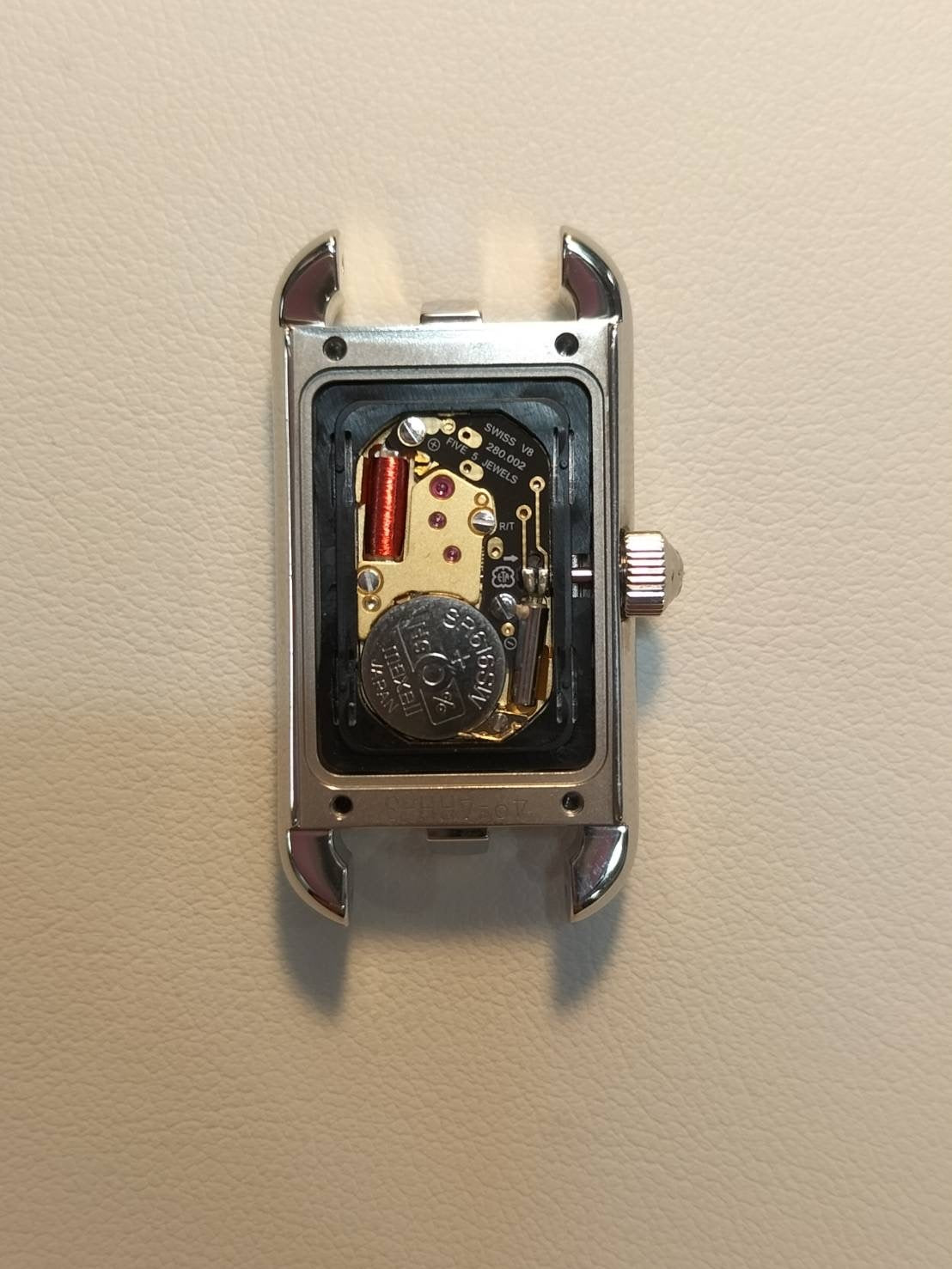 Hermes Nantucket NA2.110.220 / WW18 Quartz Cal.280.002 SS Genuine leather strap (Z stamp: 2021) Genuine buckle (SS) Silver dial Box Booklet Warranty (2021) Overhauled