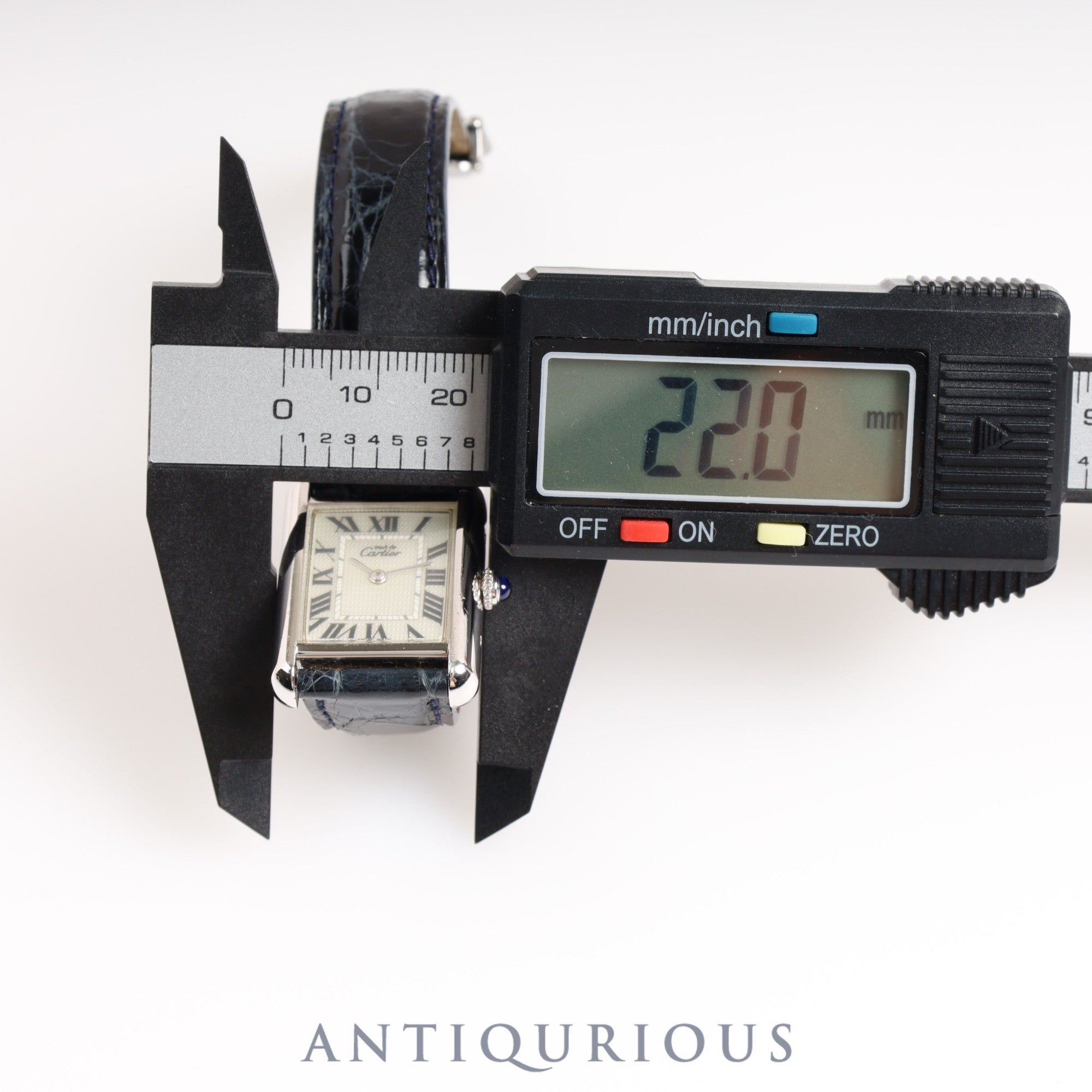 Cartier Must Tank MM QZ Silver Roman Box