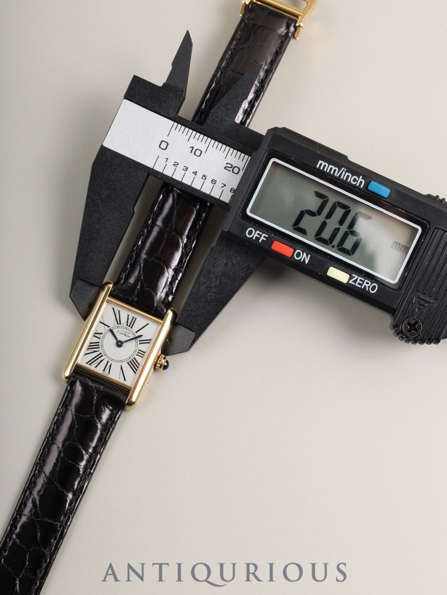 カルティエ マストタンク SM 5057001 クォーツ Cal.- SV925 革 純正Dバックル(GP)オパラン文字盤(SWISS表記)箱 冊子 保証書(1995年)カルティエブティックにてコンプリートサービス済み