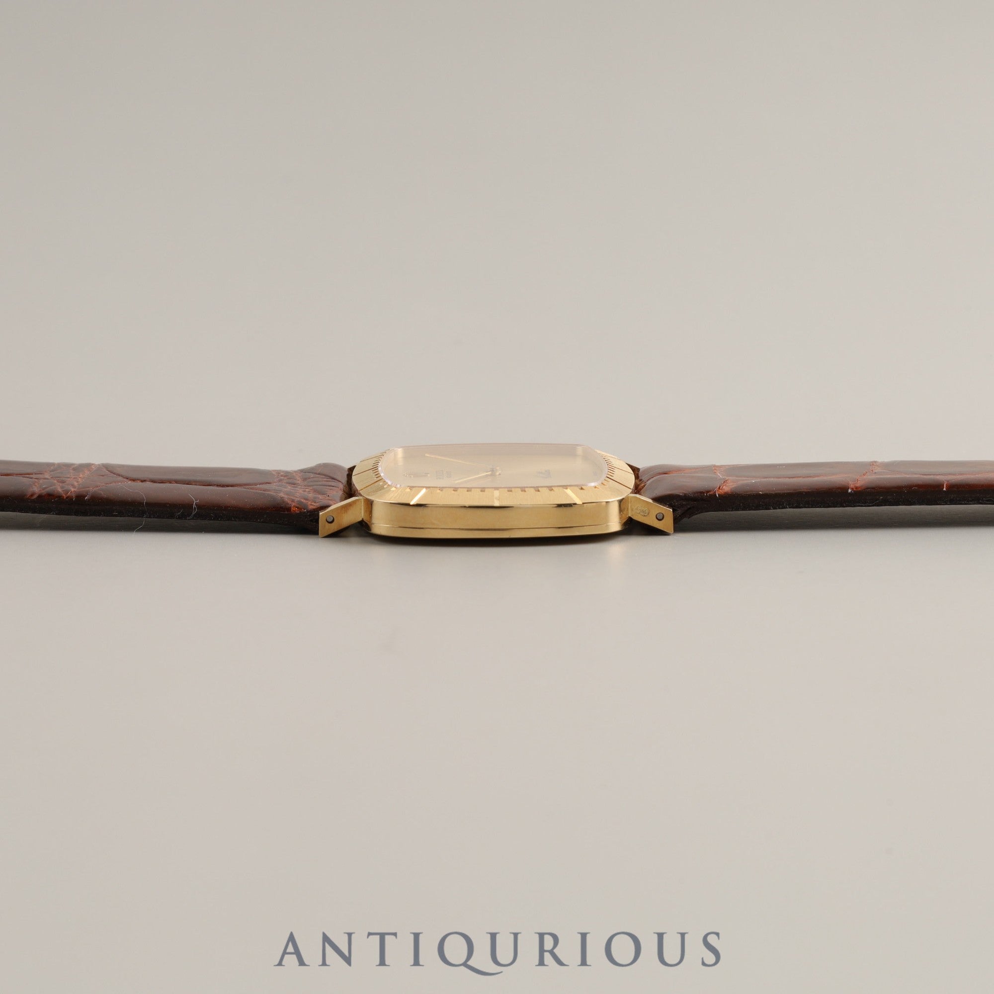 Rolex Cellini 4084 Manual winding Cal.1601 18KYG Leather Genuine buckle Gold dial L serial number (1990) Warranty (1990)