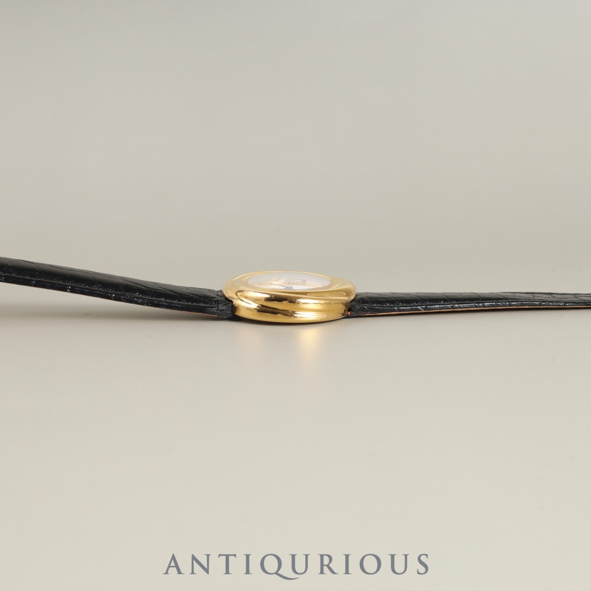 カルティエ マストトリニティ 2735 クォーツ Cal.157 SV925 革 純正Dバックル(GP)ホワイト飛びアラビア文字盤 オーバーホール済み