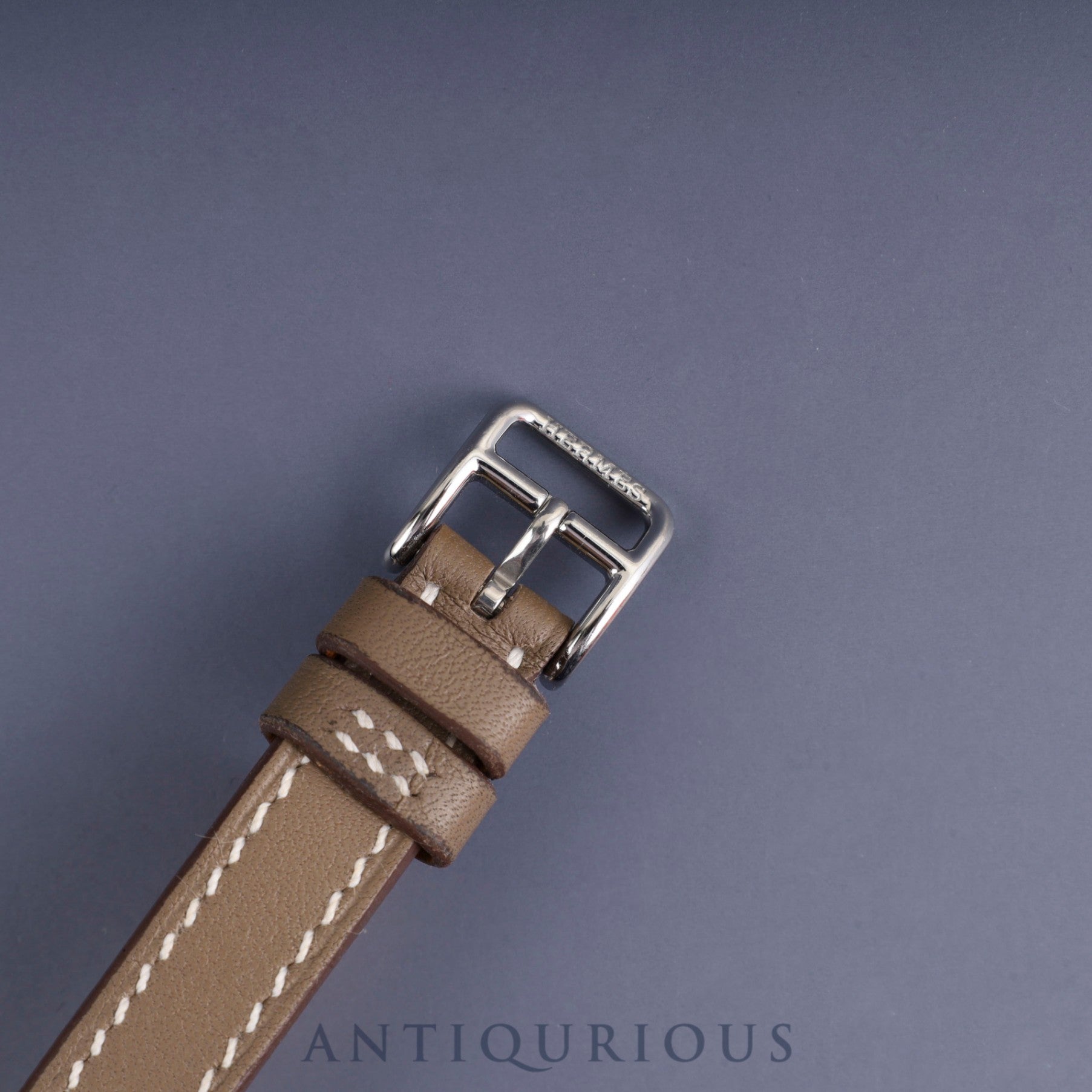 Hermes Nantucket NA2.110.220 / WW18 Quartz Cal.280.002 SS Genuine leather strap (Z stamp: 2021) Genuine buckle (SS) Silver dial Box Booklet Warranty (2021) Overhauled