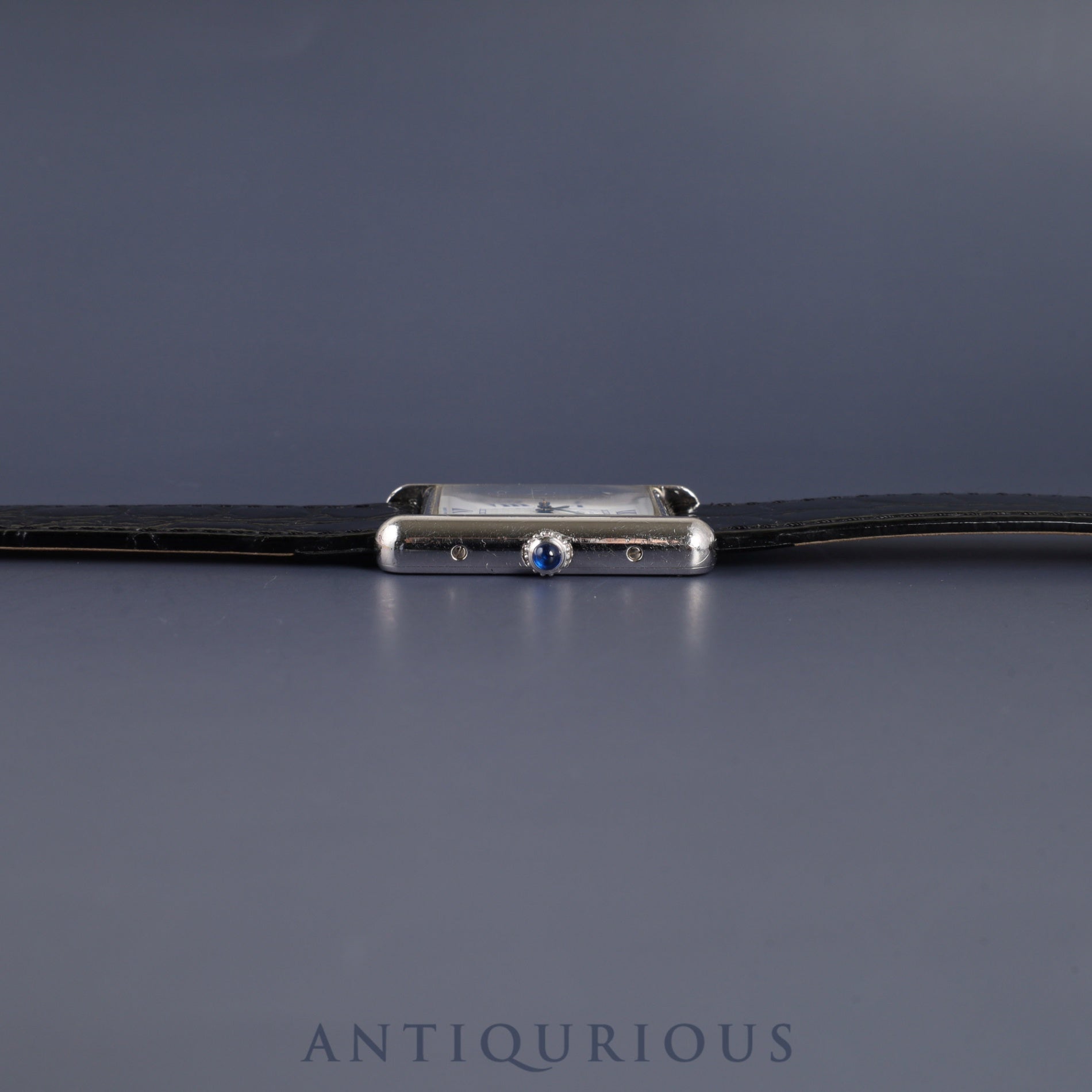 カルティエ マストタンク GM(XL) W1014154 / 2414 クォーツ Cal.87 SV925 革 純正尾錠(SS)ホワイト飛びローマン文字盤 オーバーホール済み