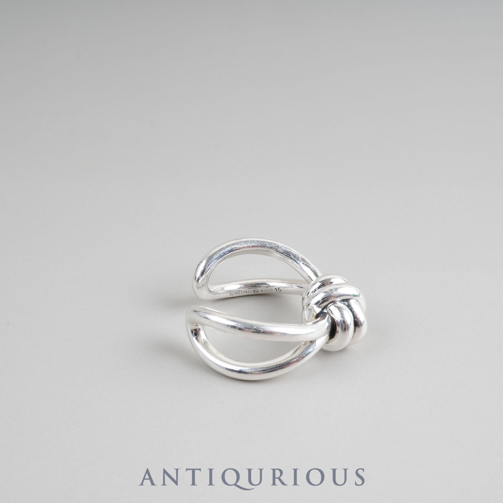 Bottega Veneta Ring Knot SV925 Approx. Size 15 Box, Dust Bag, Booklet