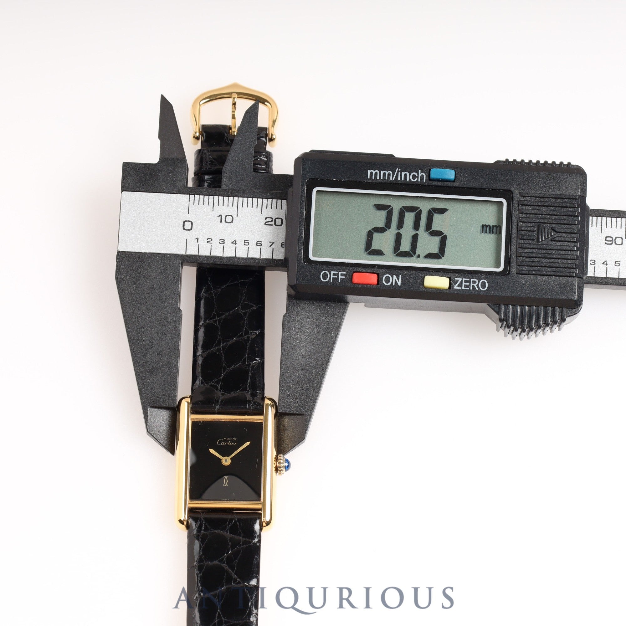 カルティエ マストタンクSM 手巻き ブラックオニキス文字盤