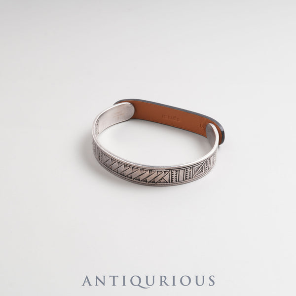 エルメス ブレスレット バングル トゥアレグ SV/レザー T5