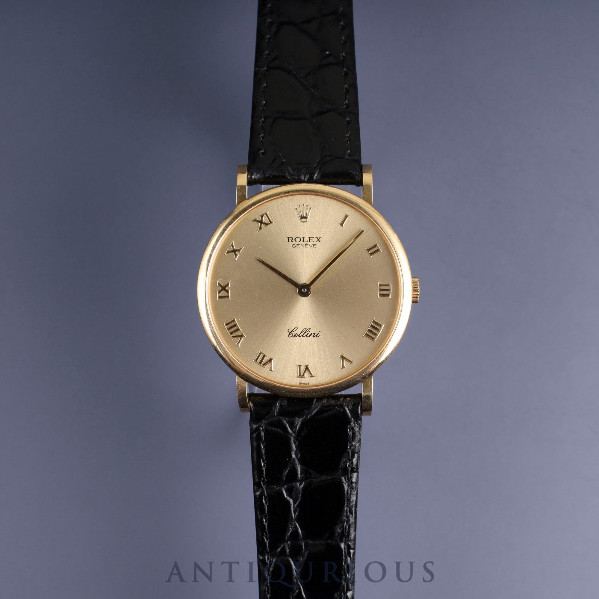 Rolex Cellini 5112 Manual winding Cal.1602 750 Leather Genuine buckle (750) Champagne dial N series (1991) Overhauled