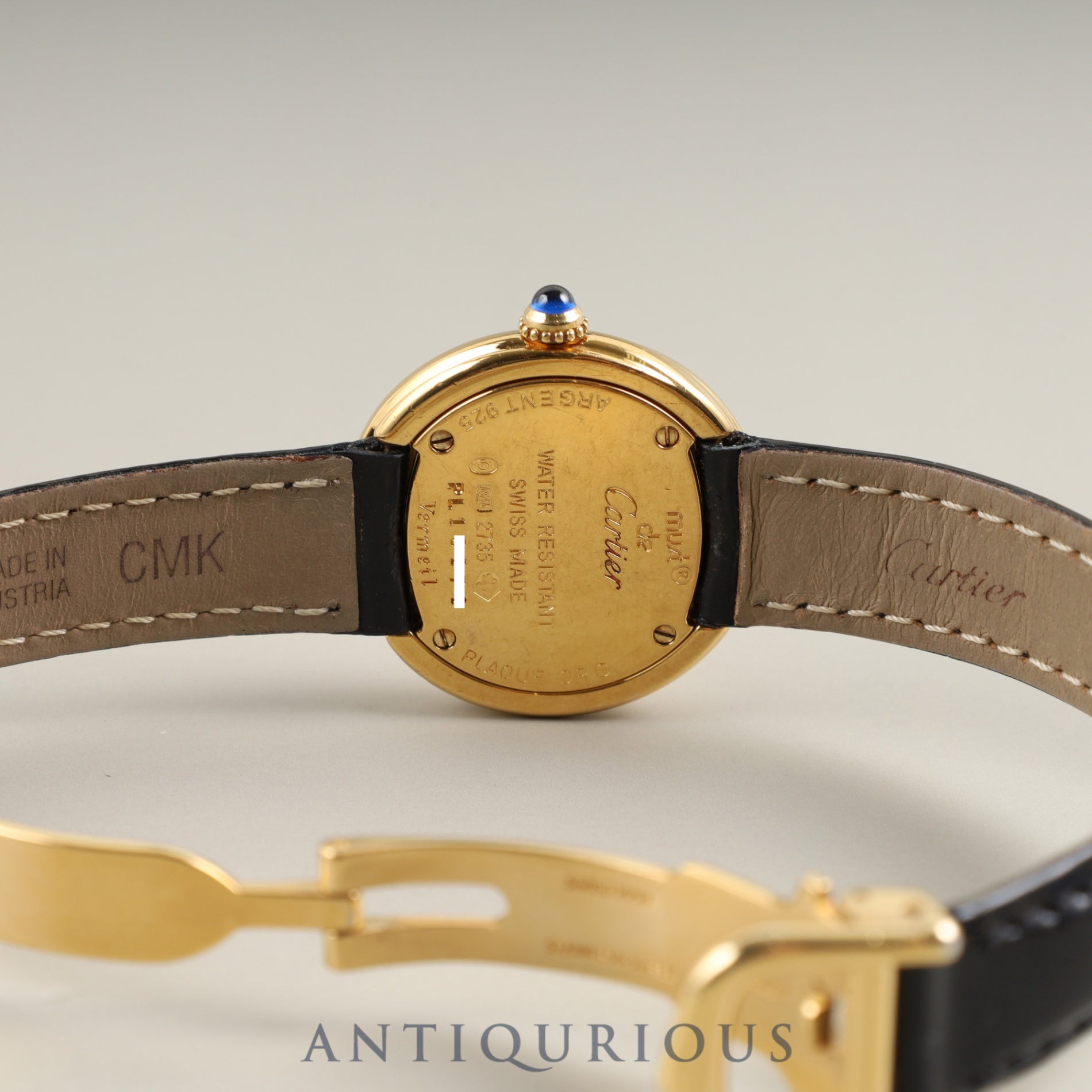 カルティエ マストトリニティ 2735 クォーツ Cal.157.06 SV925 純正革ベルト 純正Dバックル(GP) シルバーローマン文字盤 オーバーホール済み