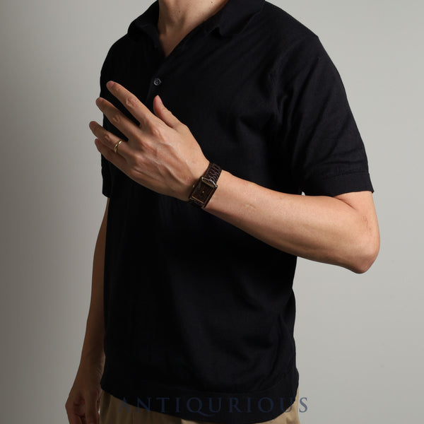 カルティエ オーガニックタンクウッド 21611 手巻き Cal.78-1 GP 革 ウッド文字盤 1975~1976年製 カルティエブティック限定3,000本