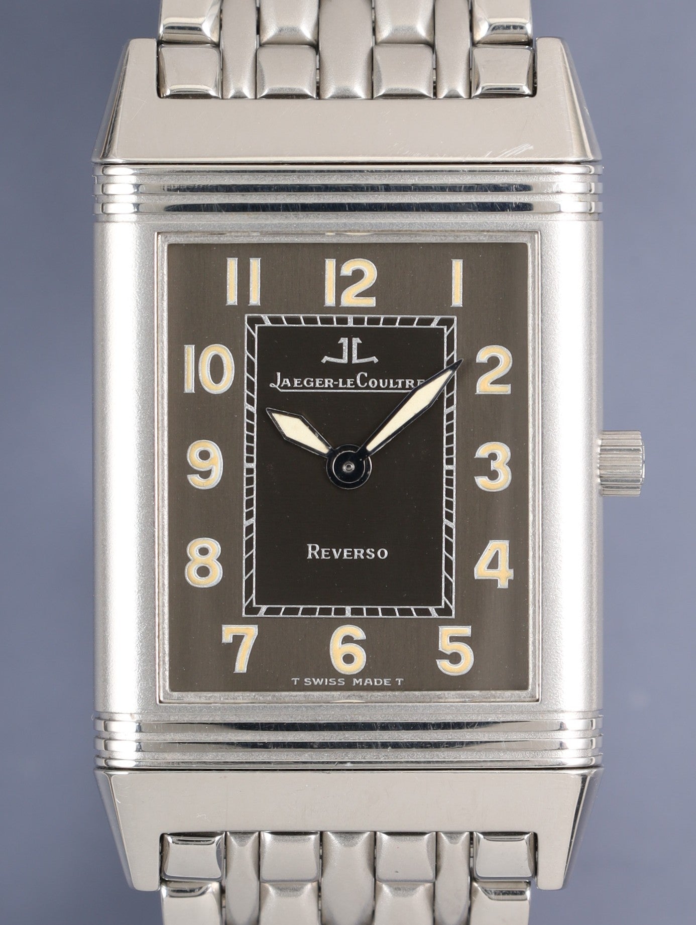 ジャガー・ルクルト レベルソ クラシック シャドウ 251.8.86 手巻き Cal.846-1 SS SS グレーアラビア文字盤(T SWISS MADE T表記) 23×38mm 1990年代前半〜後半 オーバーホール済み