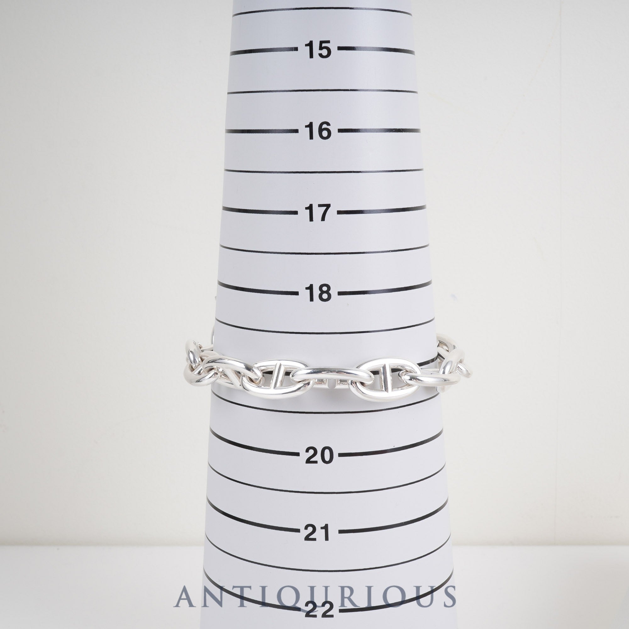 エルメス ブレスレット シェーヌダンクル GM SV925 14コマ 箱 23年刻