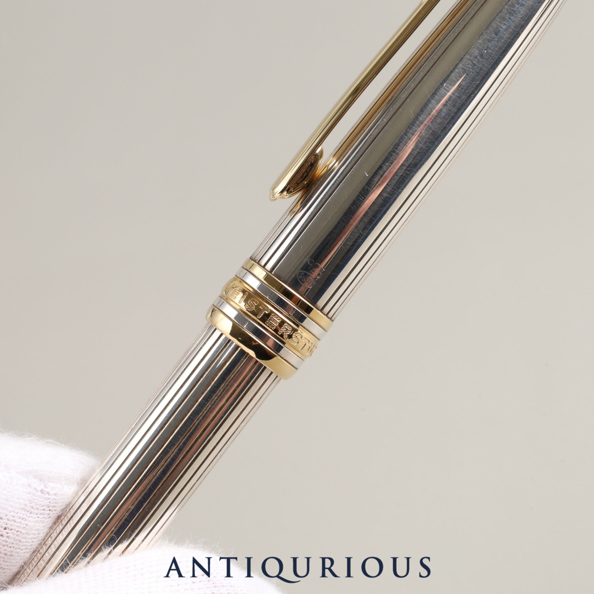 Montblanc Meisterstück Sterling Silver Ballpoint Pen with Montblanc Repair Details and Unused Genuine Refill