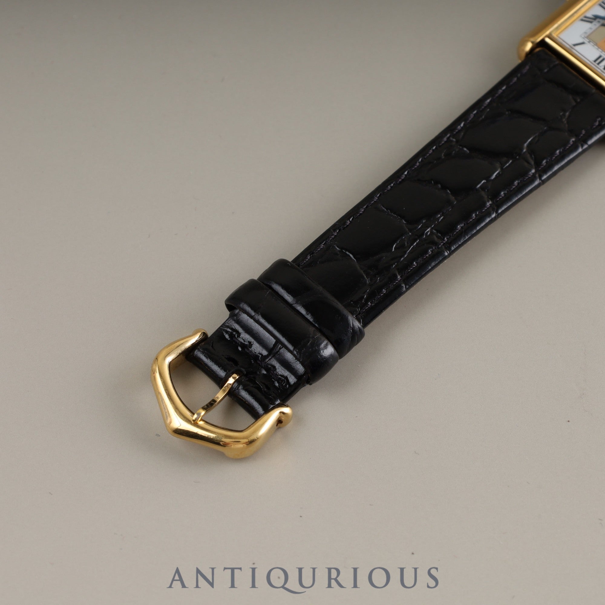 Cartier Must Tank LM QZ 590005 925 Leather Front Trinity Dial Box Complete Cartier Boutique Service