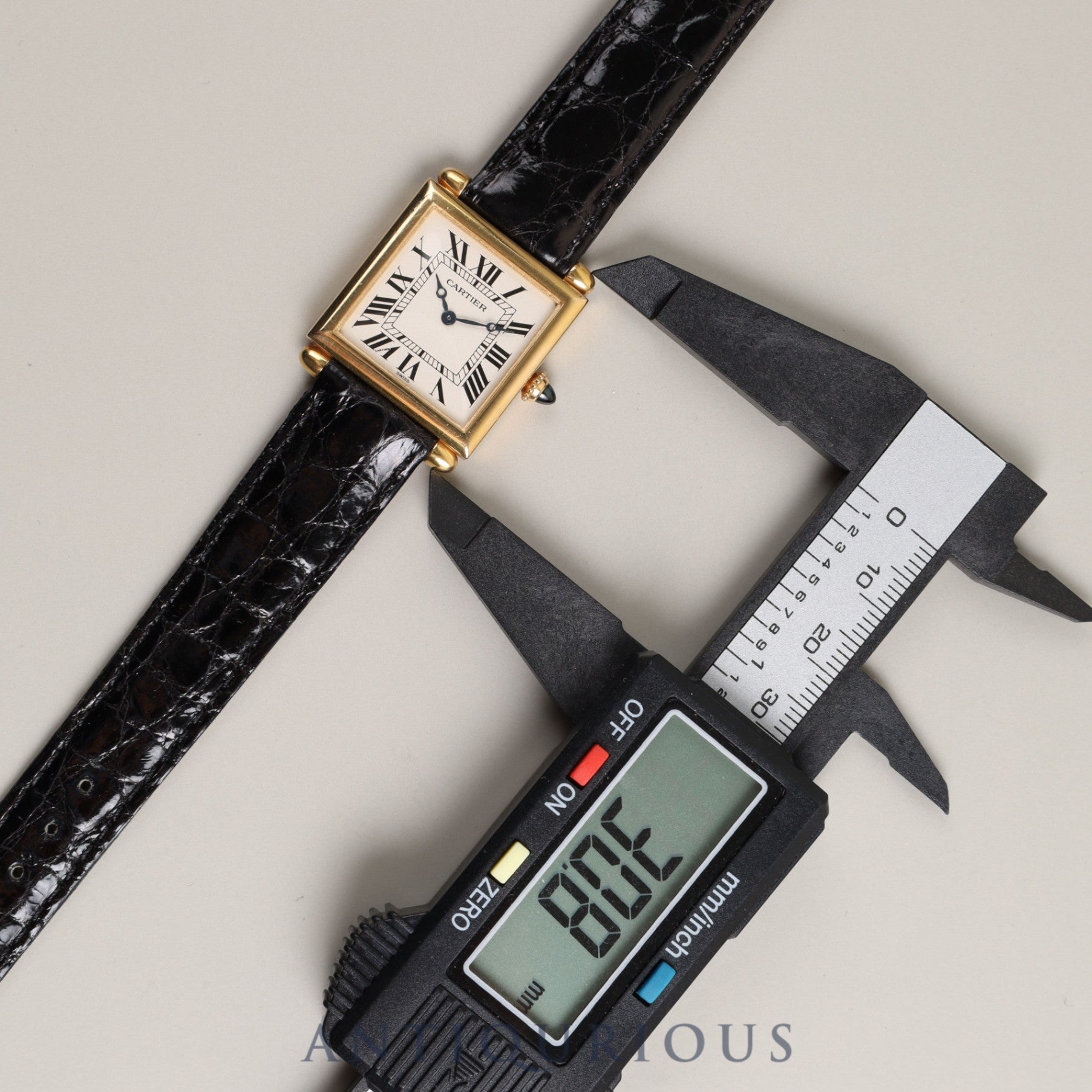 Cartier Tank Obv W1512256 1630 2 Quartz 750 Leather Genuine Buckle (750) Silver Roman Dial Overhauled
