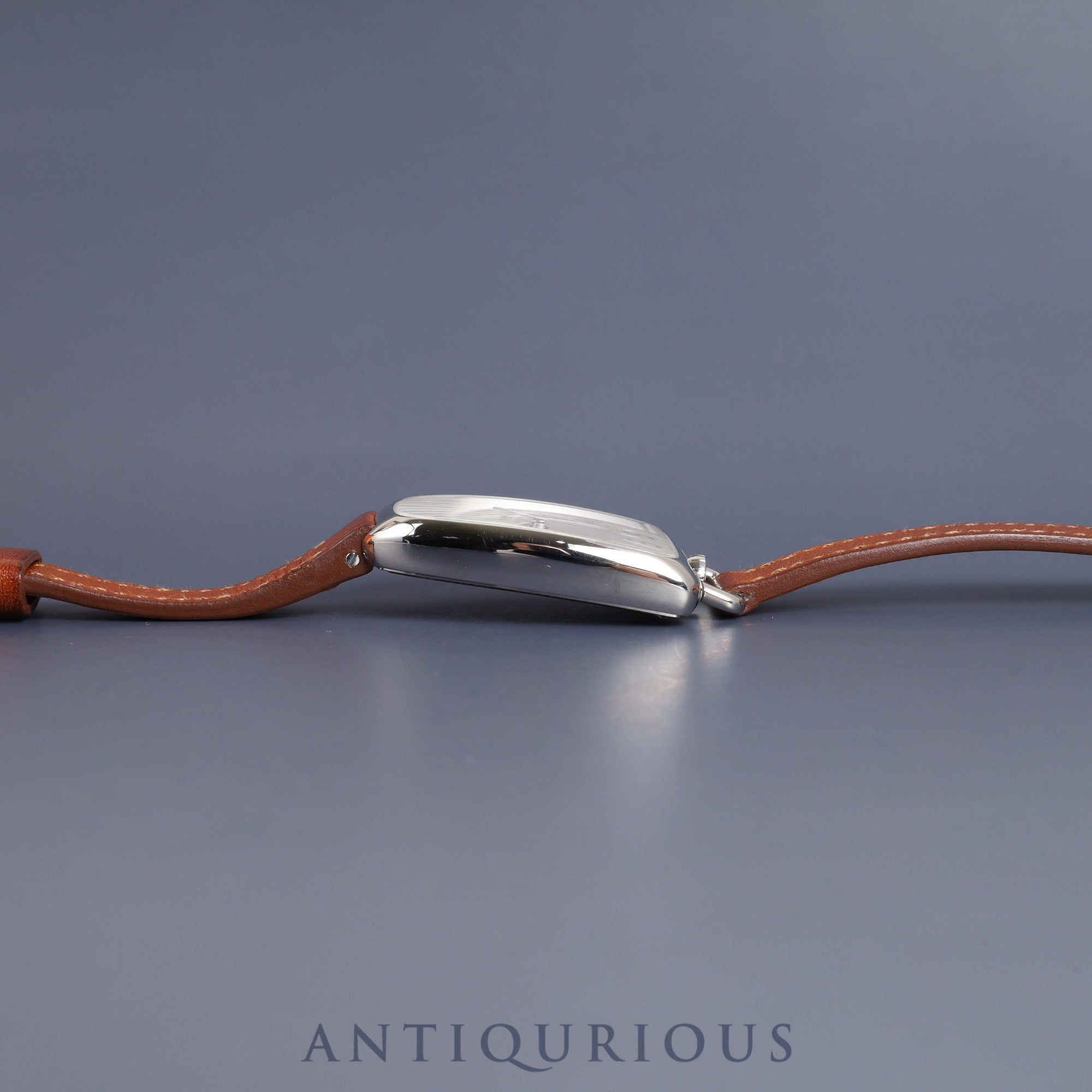 Hermes Galop GM GA1.210 Quartz SS Genuine leather strap (D stamp: 2019) Genuine buckle (SS) Silver dial Box Warranty (2019) Overhauled
