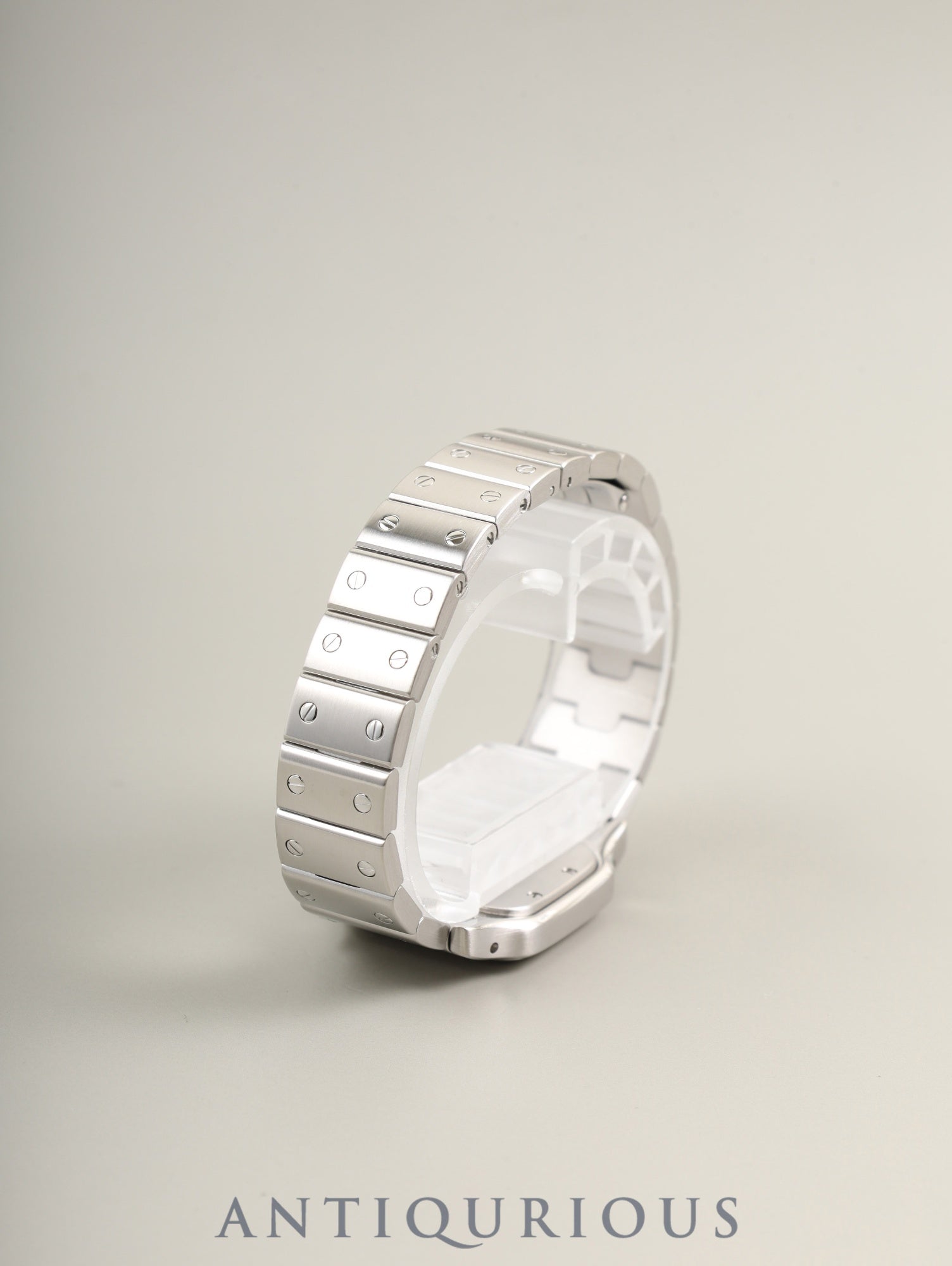 Cartier Santos Galbee SM W20056D6 / 1565 Quartz Caliber - Stainless Steel Ivory Roman Dial Completely Serviced at a Cartier Boutique