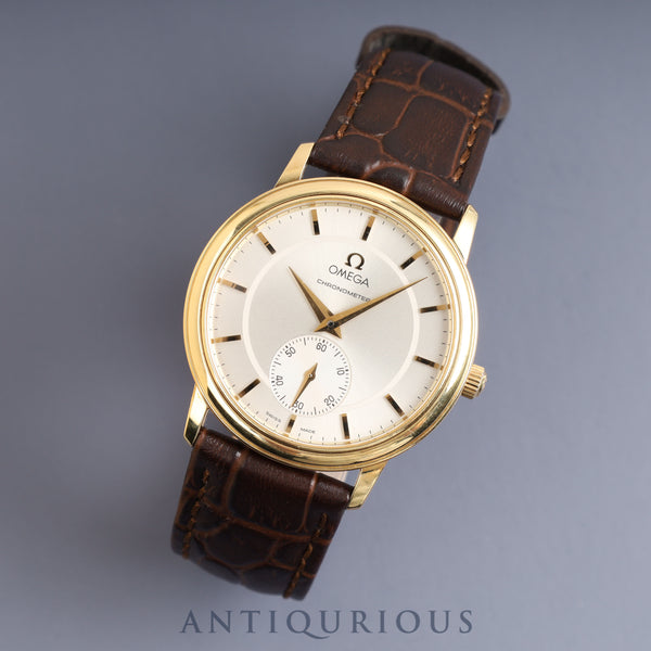 オメガ デ・ヴィル プレステージ 4620.31 手巻き Cal.652 YG 革 純正尾錠(GP)シルバー文字盤 34mm