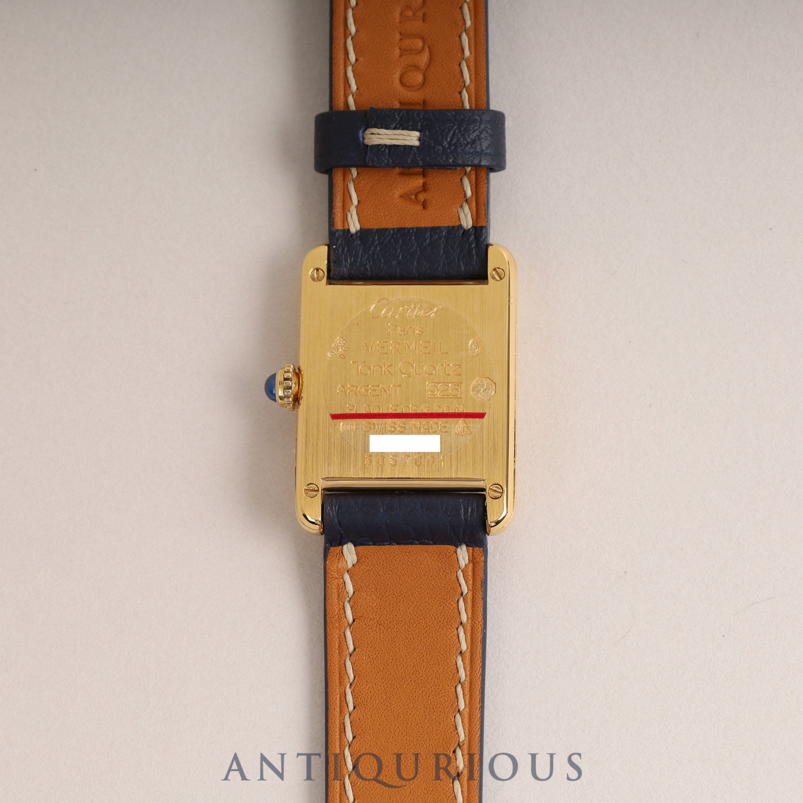 カルティエ マストタンク SM QZ ストレートローマン文字盤