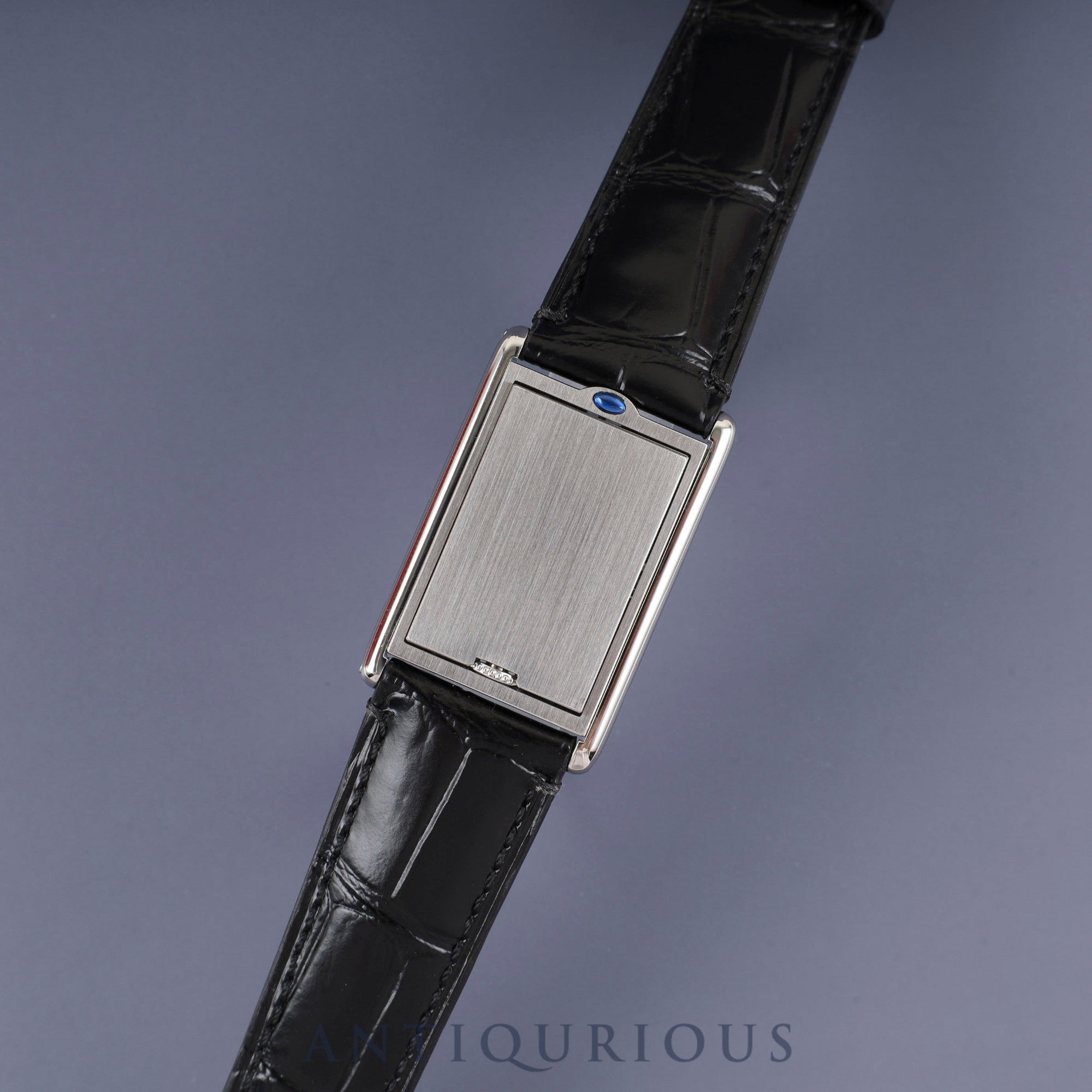 カルティエ タンク バスキュラント LM 2390 手巻き SS 革 社外尾錠(SS) ホワイトローマン文字盤 箱 冊子 保証書(無記載)2025/9/30 カルティエブティックにてコンプリートサービス(フルメンテナンス)済み