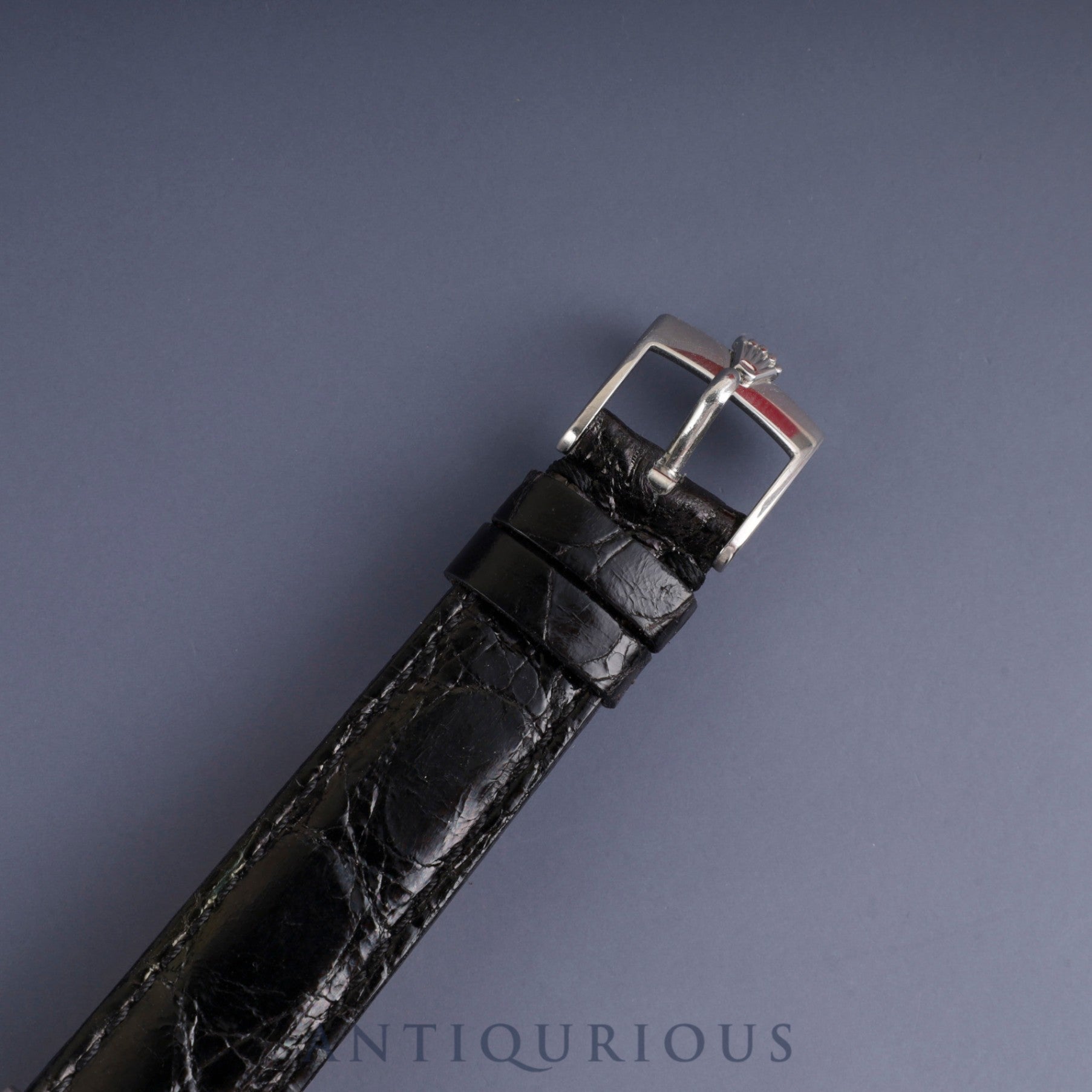 Rolex CELLINI 3807 Manual Winding Caliber 1601 18K Leather Strap with Genuine Stainless Steel Buckle Blue Gradient Dial 26x37mm 38 Series (1973) Overhauled