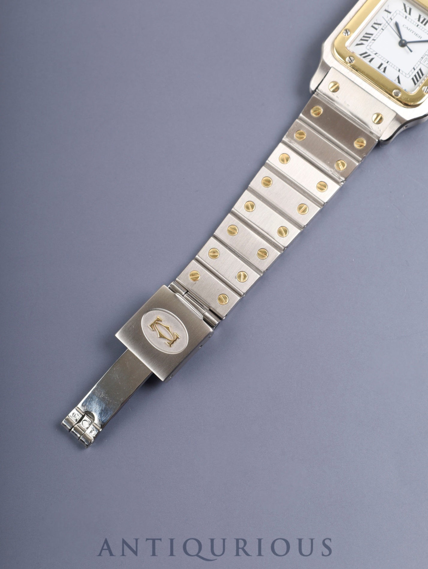 カルティエ サントス カレ LM 2961 自動巻き Cal.2671 SS/YG SS/YG ホワイトローマン文字盤(SWISS表記)オーバーホール済み