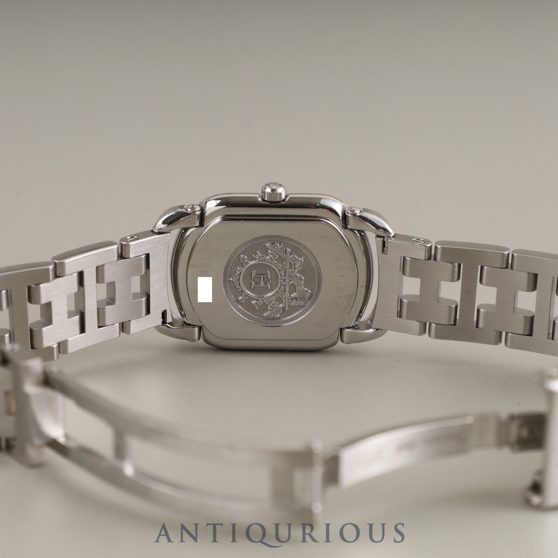 Hermes Rally RA1.210 Quartz Cal.976.001 SS SS Gray Dial Overhauled