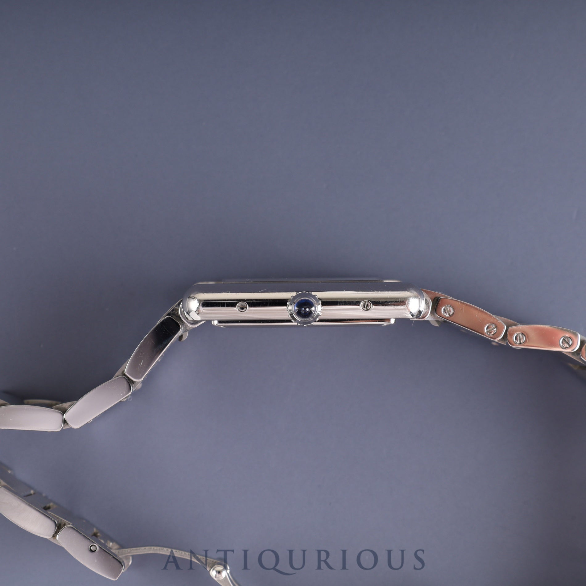 Cartier Tank Must LM WSTA0052 / 4323 Quartz SS SS White Roman Dial Overhauled