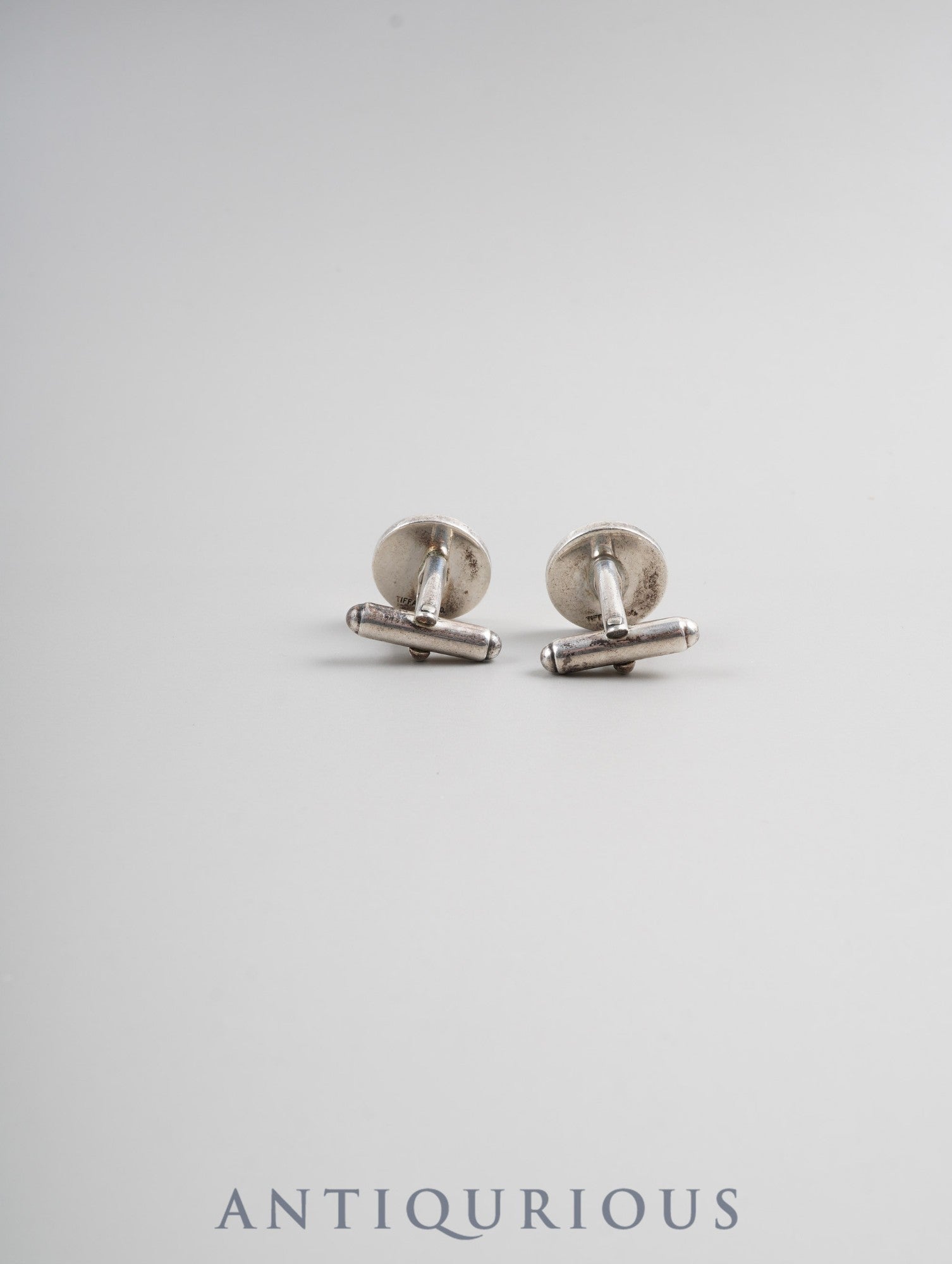 ティファニー カフリンクス ストライプ サークル スターリングシルバー