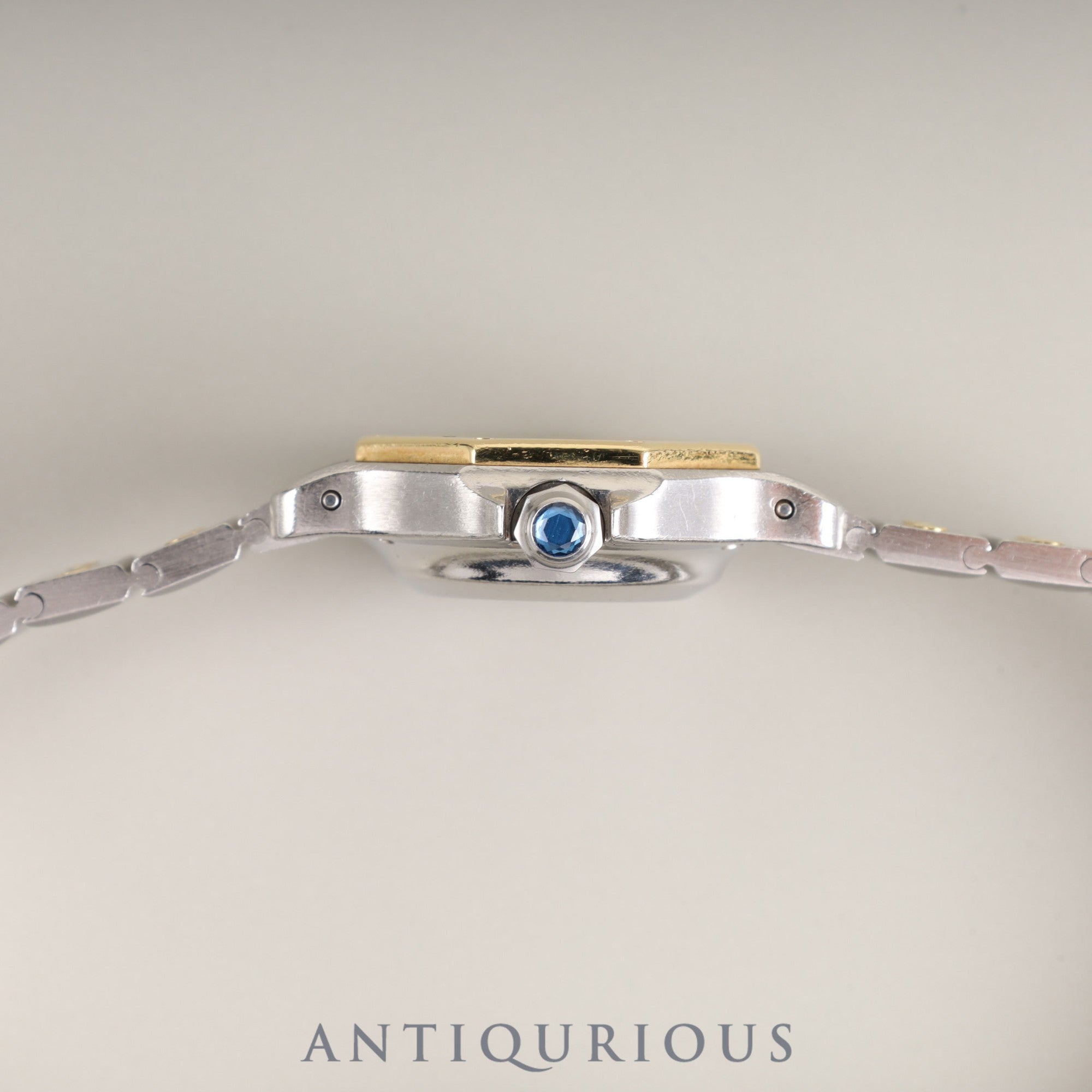 Cartier Santos Octagon SM 2039488 / 0907 Automatic SS/YG SS/YG Grey ghost dial Overhauled Bracelet cleaned by Cartier