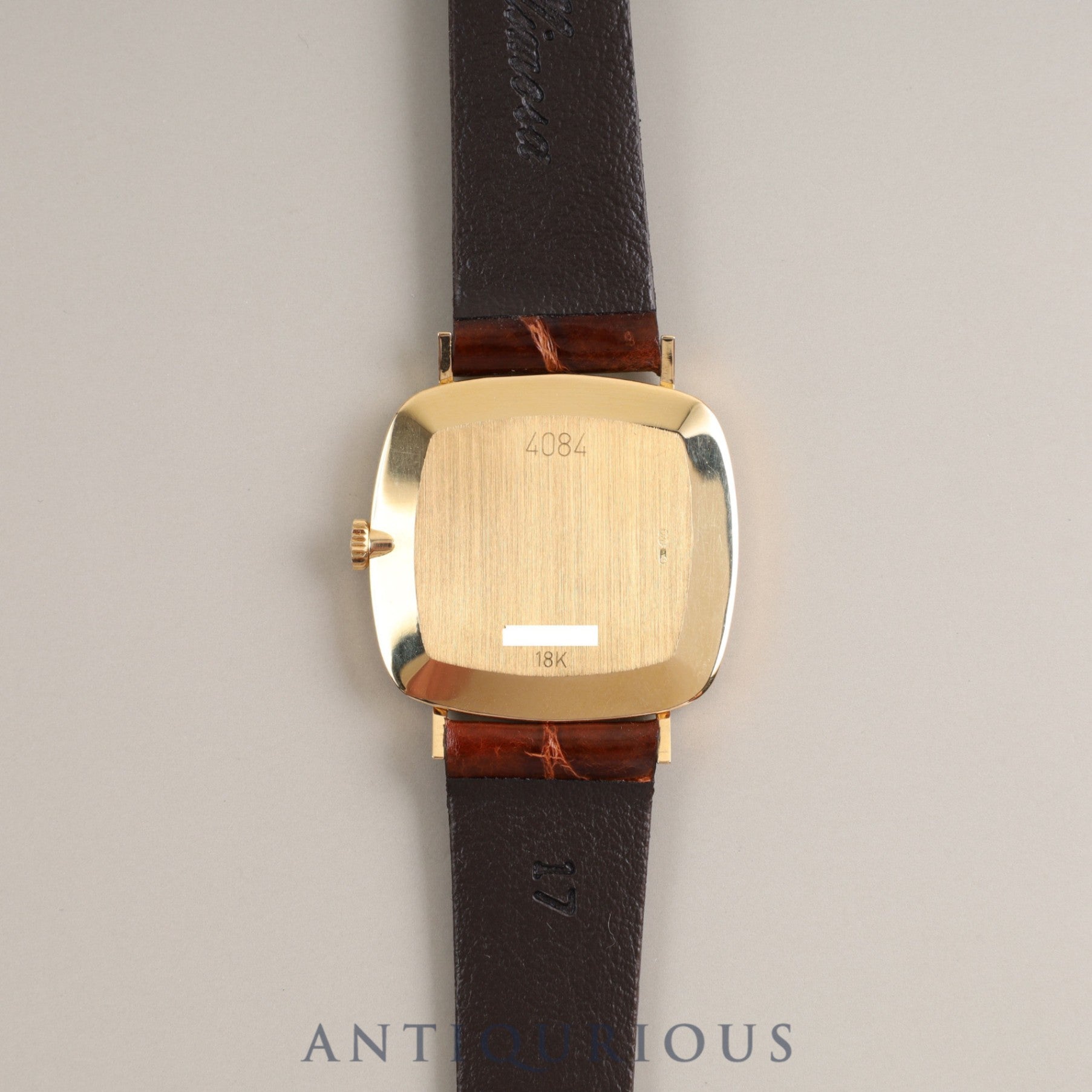 Rolex Cellini 4084 Manual winding Cal.1601 18KYG Leather Genuine buckle Gold dial L serial number (1990) Warranty (1990)