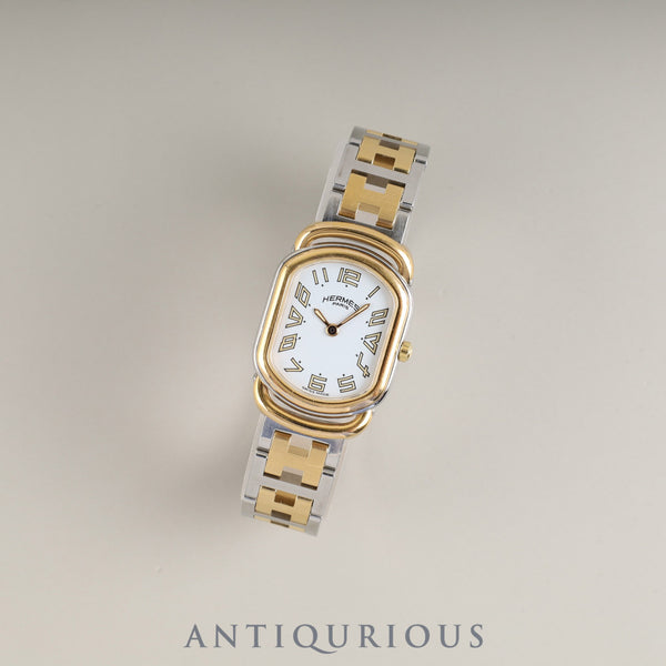 Hermès Rally Quartz Cal.976.001 SS/GP SS/GP White Dial Overhauled