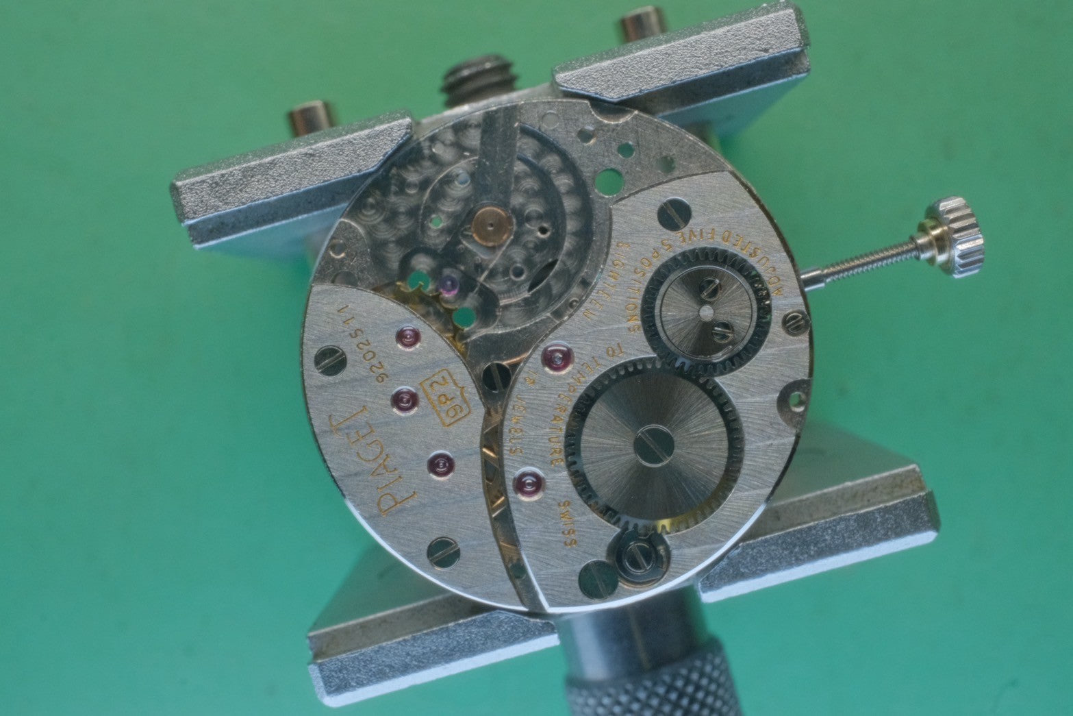 Piaget Round 90231 Manual winding Cal.9P2 750 Leather Genuine buckle (750) White Roman dial Overhauled