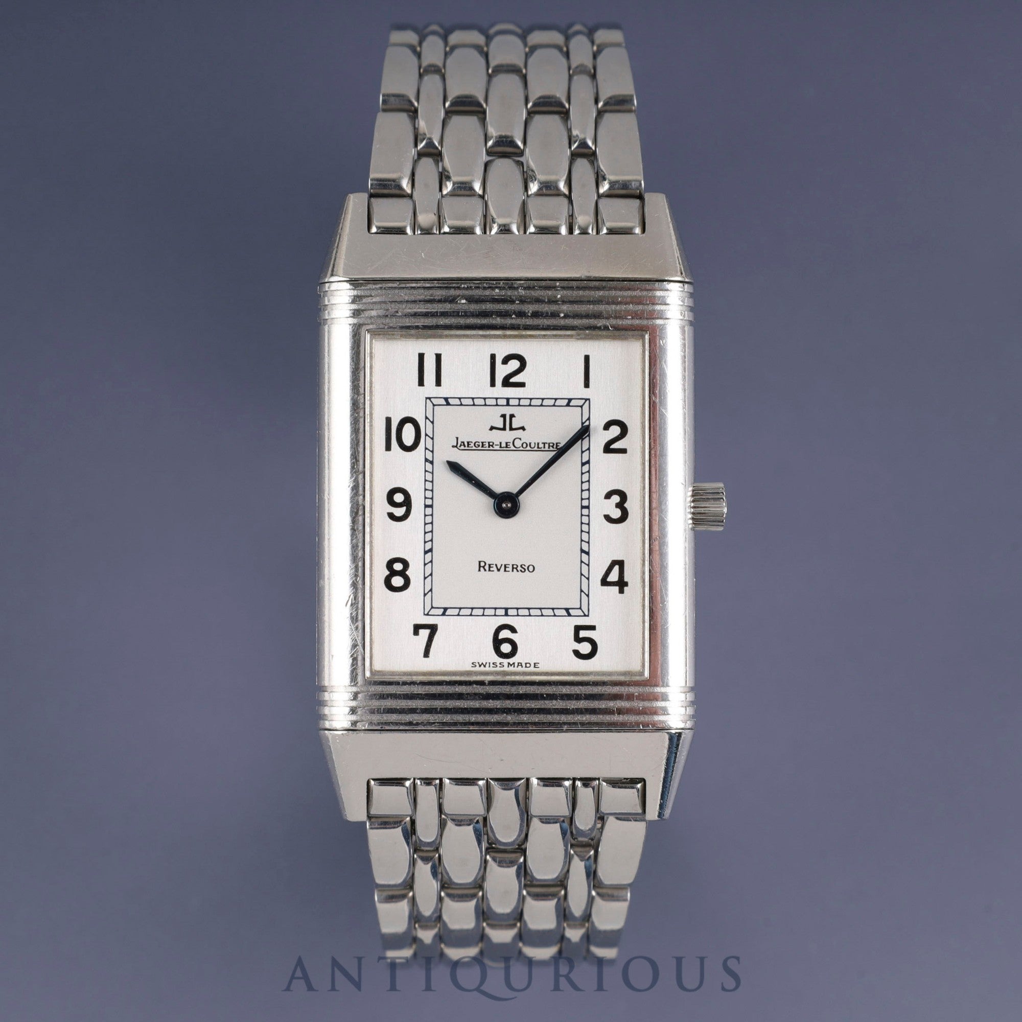 Jaeger-LeCoultre Reverso Classic Q2508120 / 250.8.86 Manual winding Cal.846/1 SS SS Silver dial Box Case Booklet Warranty (1997) Overhauled