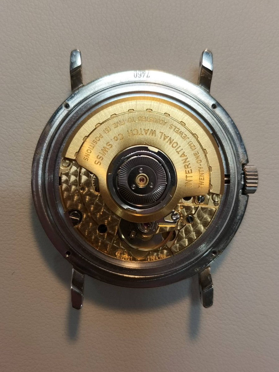 IWC ポートフィノ IW351323 自動巻き Cal.- SS 革 純正尾錠(SS)シルバーアラビア文字盤 オーバーホール済み