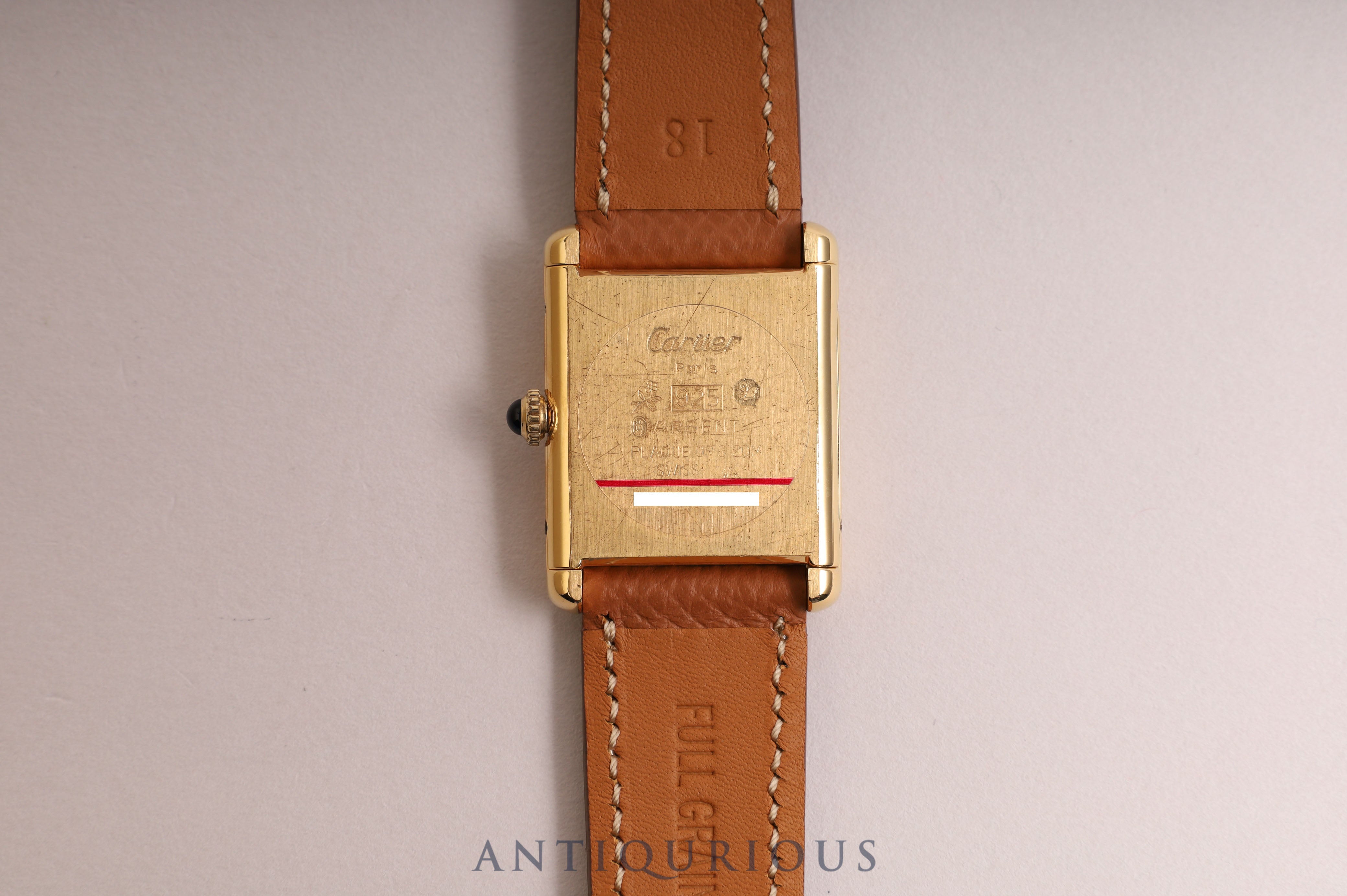 Cartier Must Tank LM Manual Winding Ivory Roman Dial