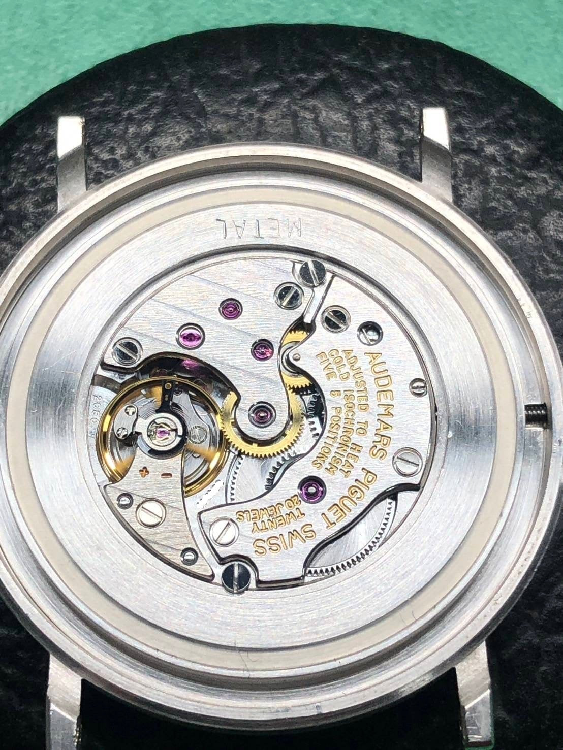 Audemars Piguet Extra-Flat Manual Winding Caliber 2080 750WG Leather Strap with Genuine Buckle (750WG) White Dial 31.6mm