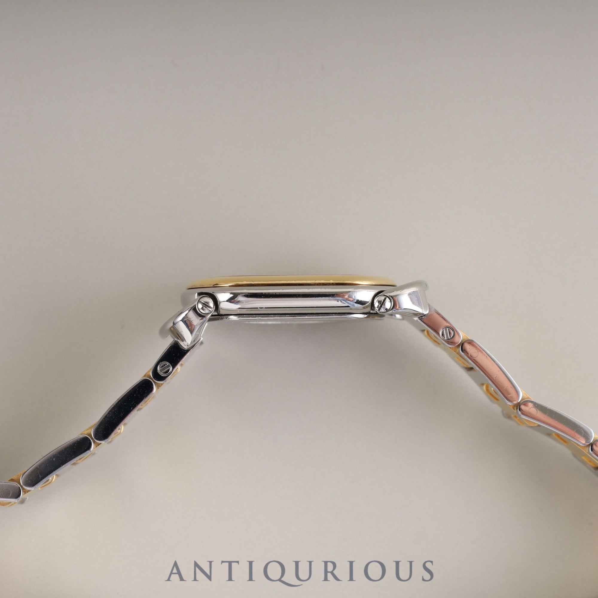 エルメス ラリー RA1.220 クォーツ Cal.976.001 SS/GP SS/GP ホワイト文字盤 オーバーホール済み