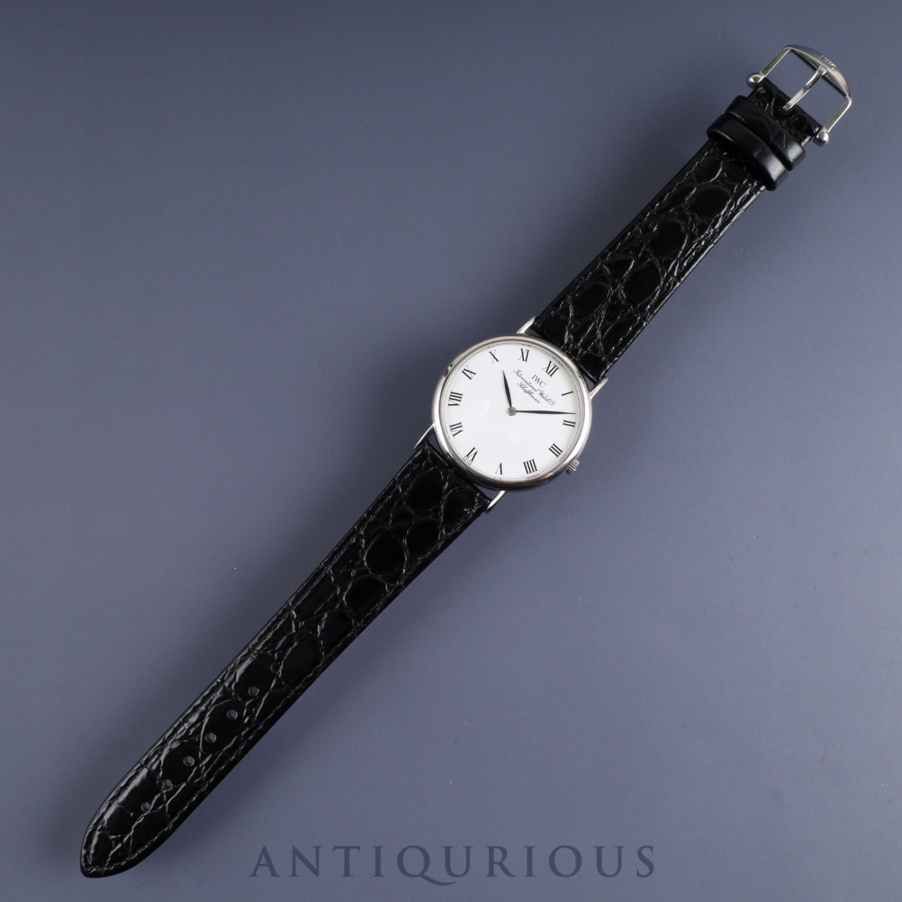 IWC Portofino 3331 Quartz Cal.IWC 22105 SS Leather Genuine Buckle (SS) White Dial Overhauled IWC