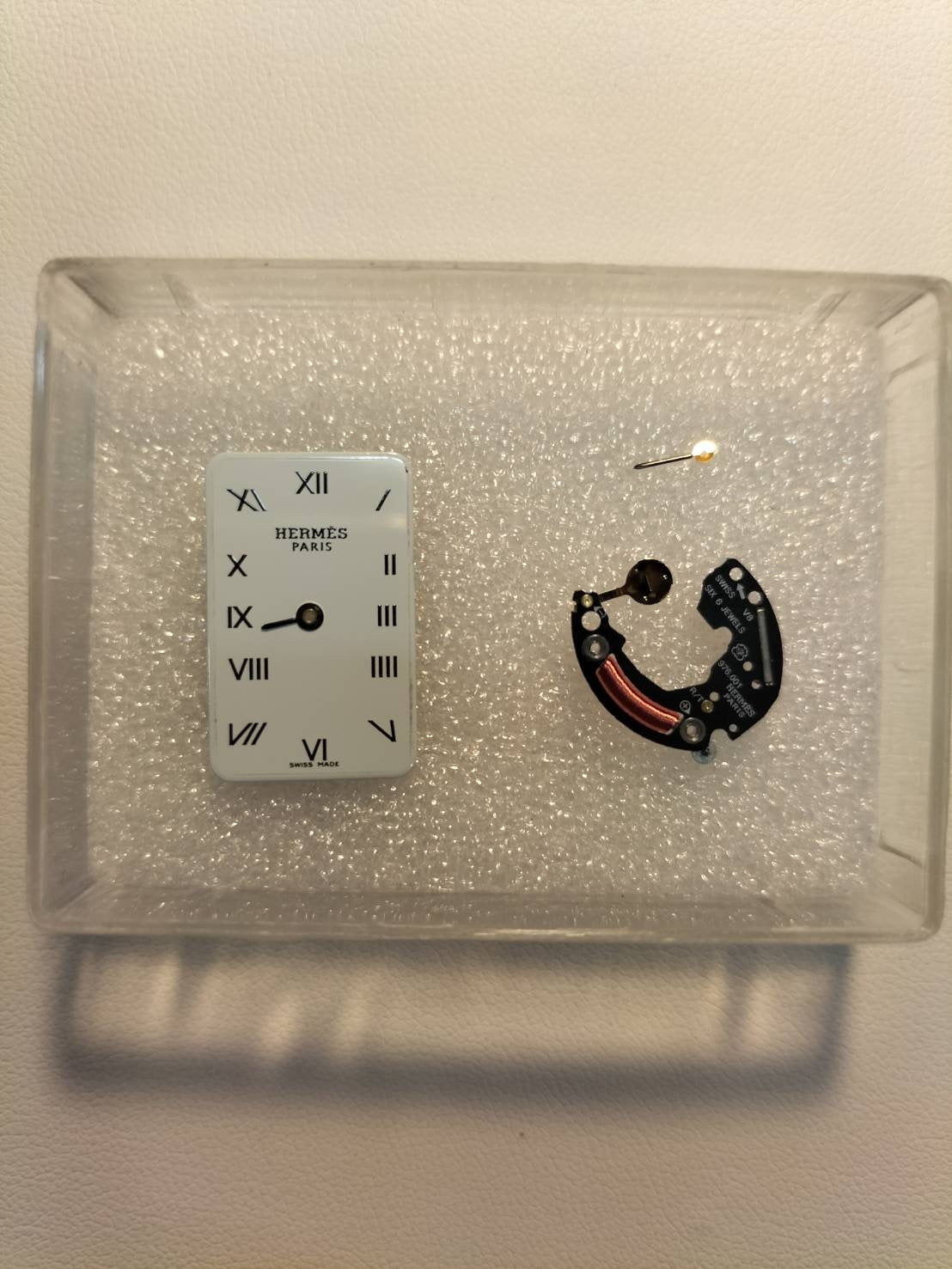 Hermes Cloajour CR1.220 Quartz Cal.976.001 SS/GP SS/GP White Dial Overhauled