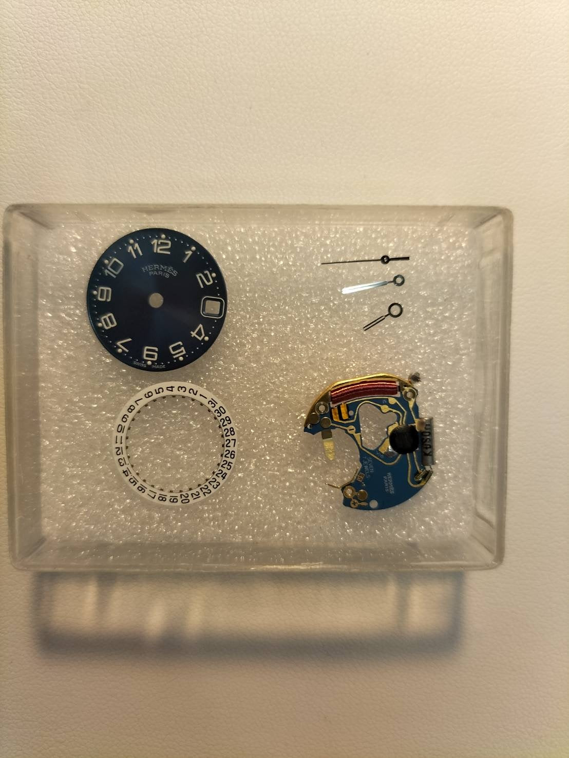 エルメス クリッパー CL4.210 クォーツ SS SS ブルーアラビア文字盤 箱 保証書(2002年)オーバーホール済み