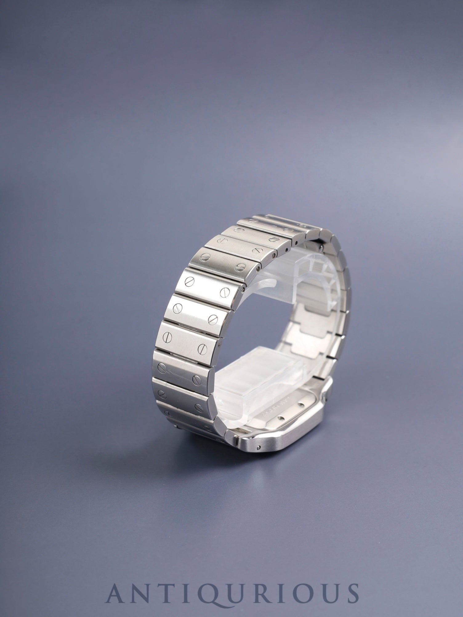 カルティエ サントス ガルベ LM W20055D6 / 2319 自動巻き Cal.120 SS SS シルバーギョーシェ文字盤 オーバーホール済み