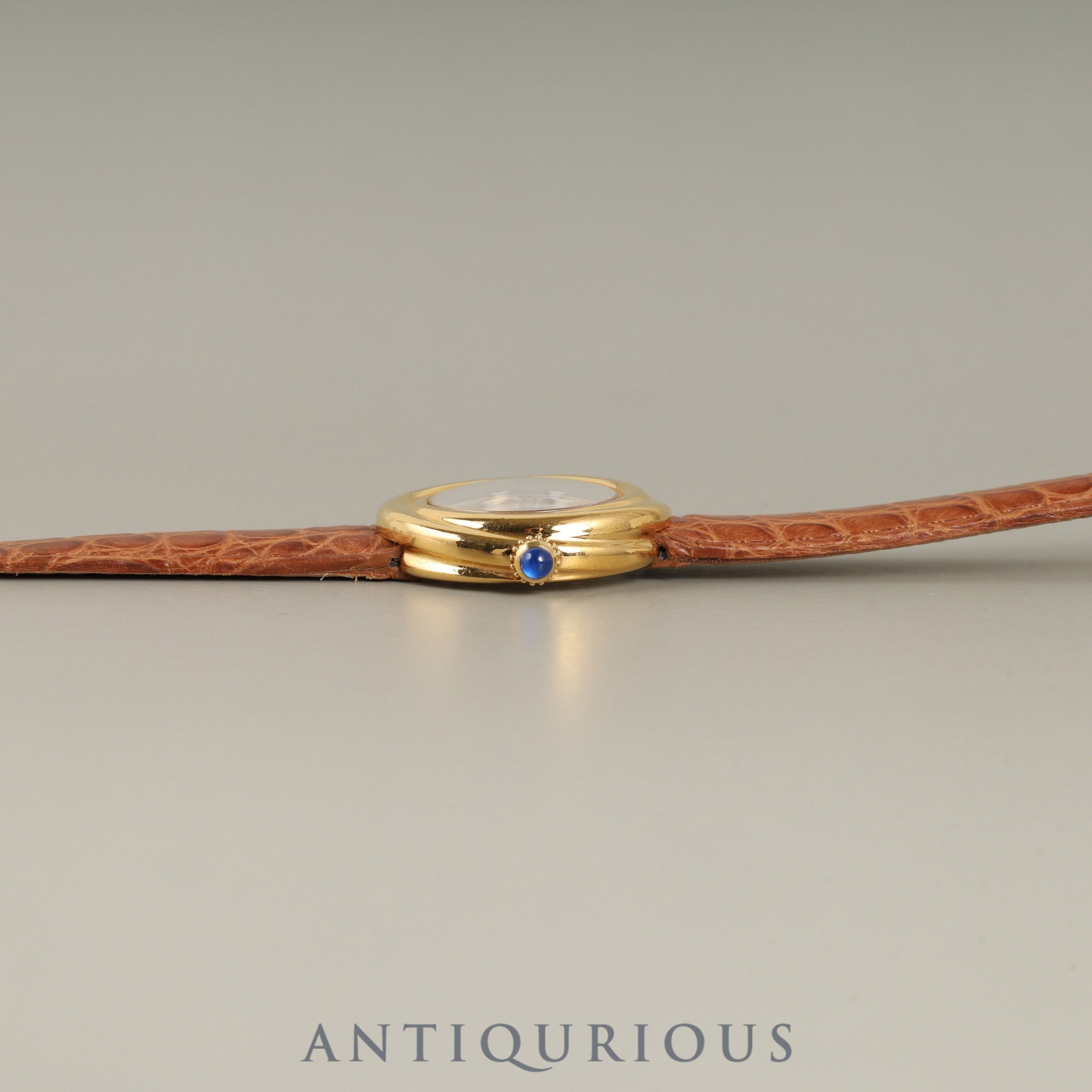 カルティエ マストトリニティ W1010744/2735 クォーツ Cal.157 SV925 GP 革 純正Dバックル(GP)サイドトリニティ文字盤 オーバーホール済み