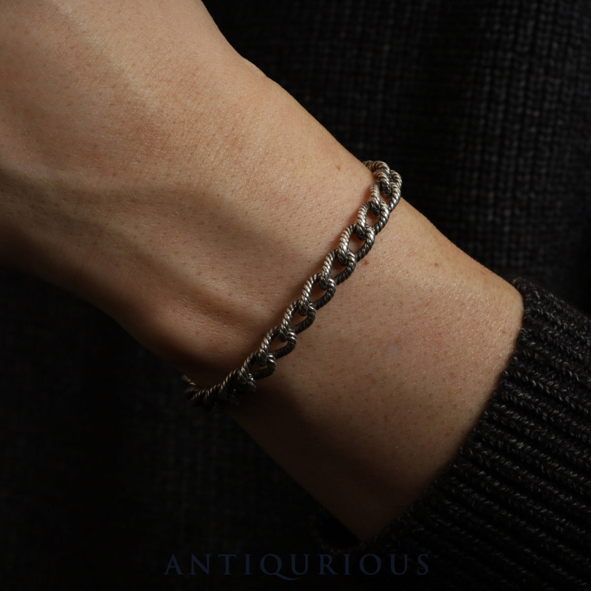 Tiffany twisted rope chain bracelet in sterling silver