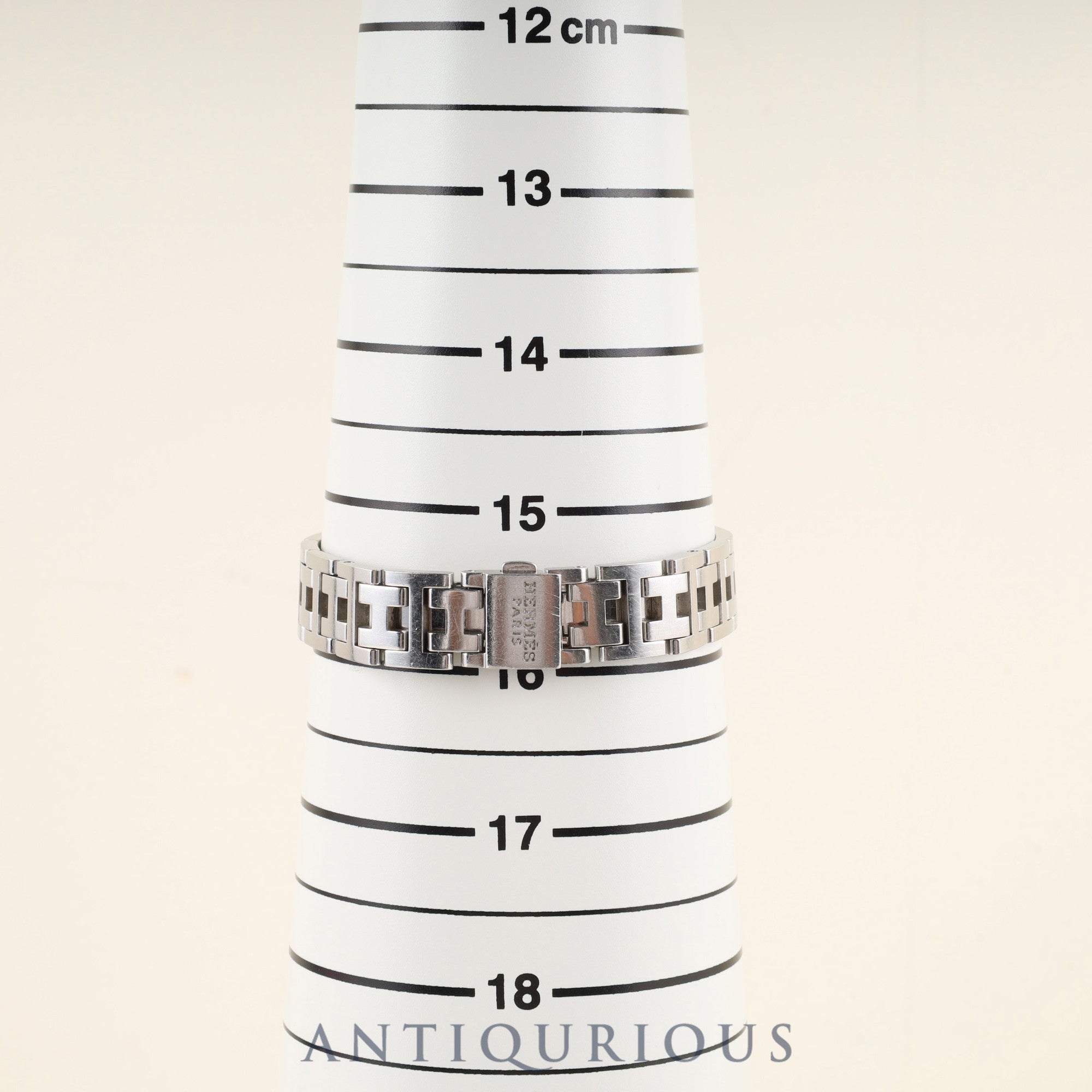 Hermès Cloajour CR2.210 Quartz Cal.976.001 Stainless Steel White Shell Dial Overhauled