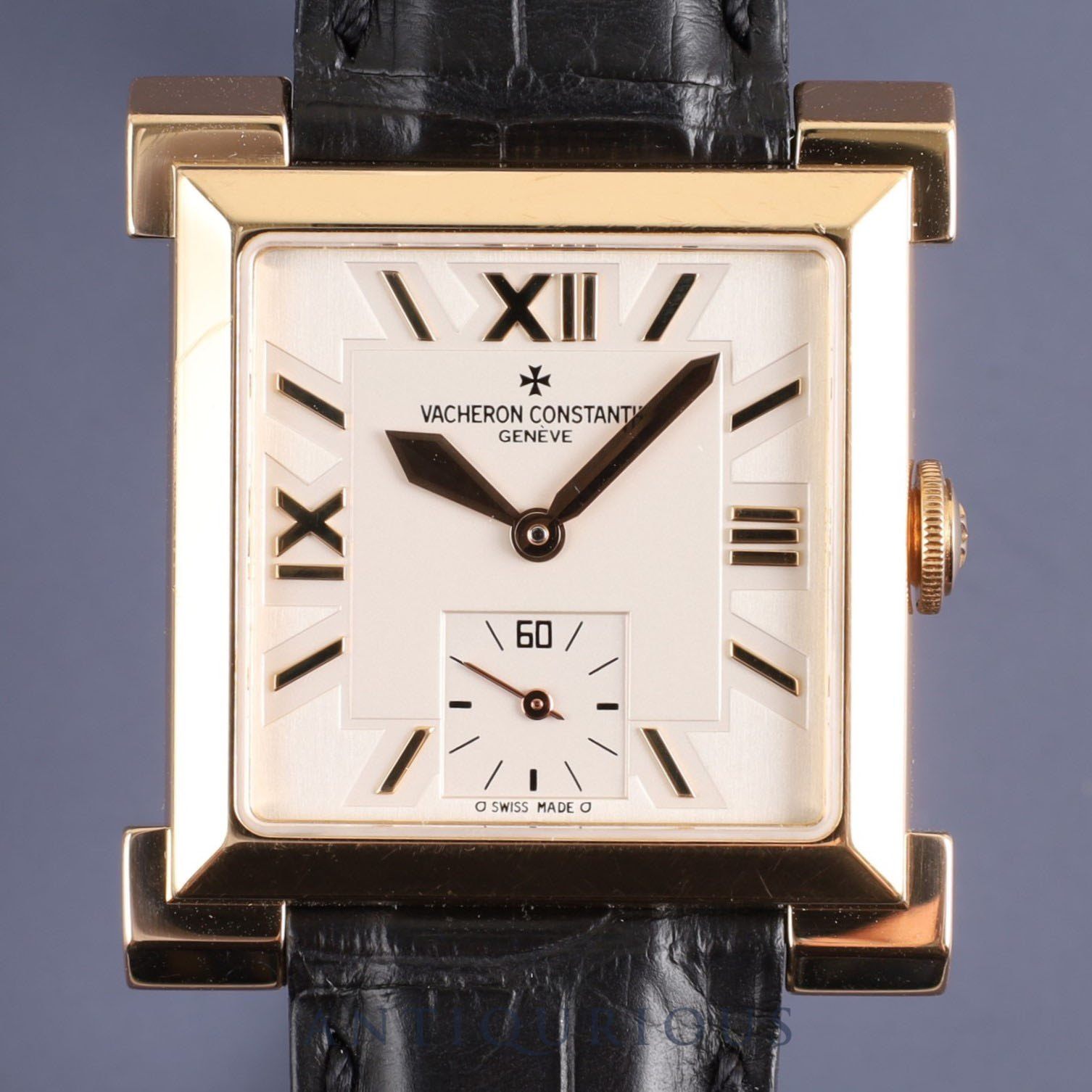 Vacheron Constantin Cale Historiques 91030 / 000R Manual winding Cal.1017 750PG Genuine leather strap Genuine buckle (750PG) Ivory dial 31 x 35mm Box, case, warranty card (2003) Limited to 600 pieces Overhauled